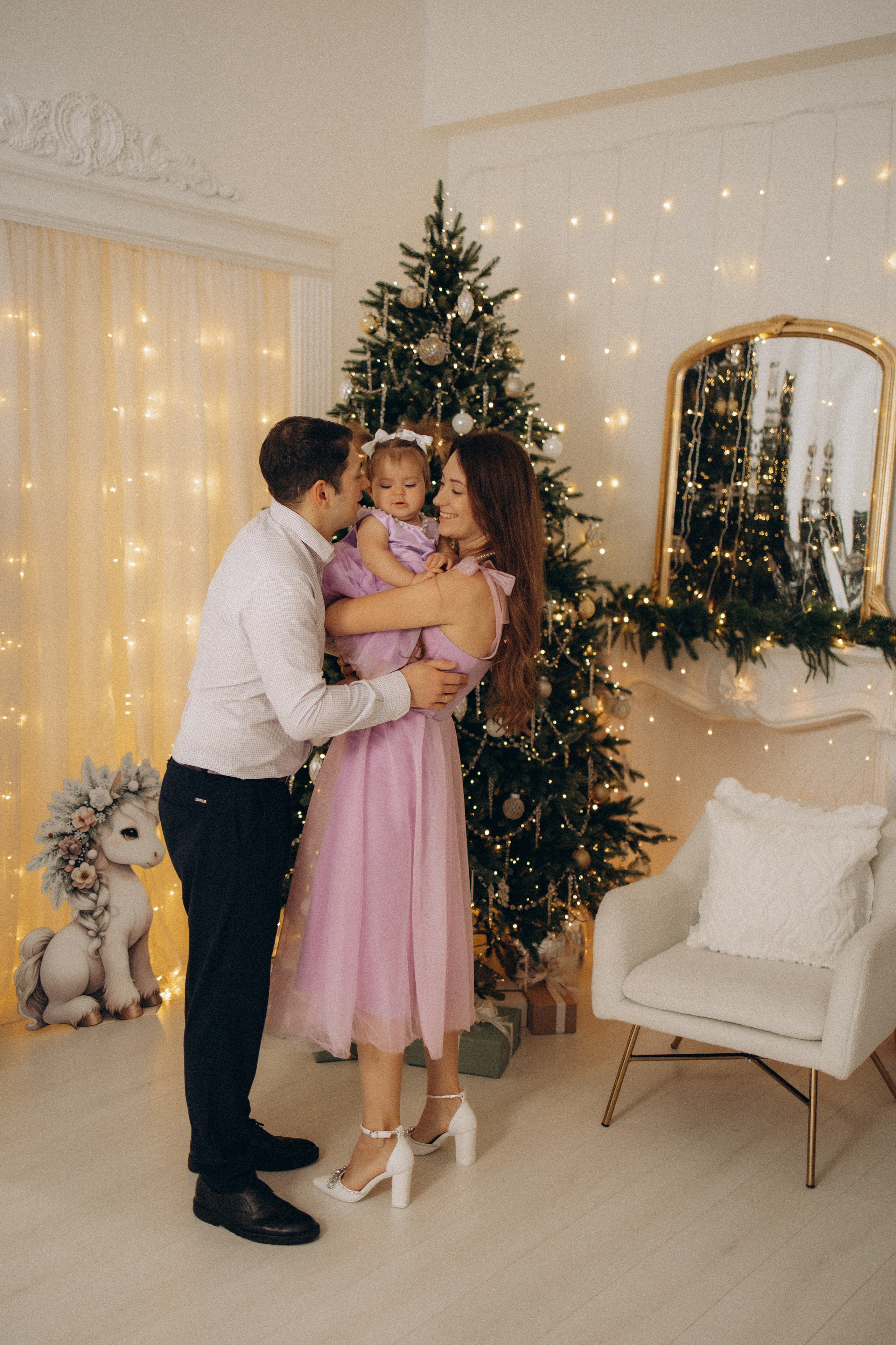 Новый год маленькой Анечки. Семейный фотограф в Москве Анастасия Шалда