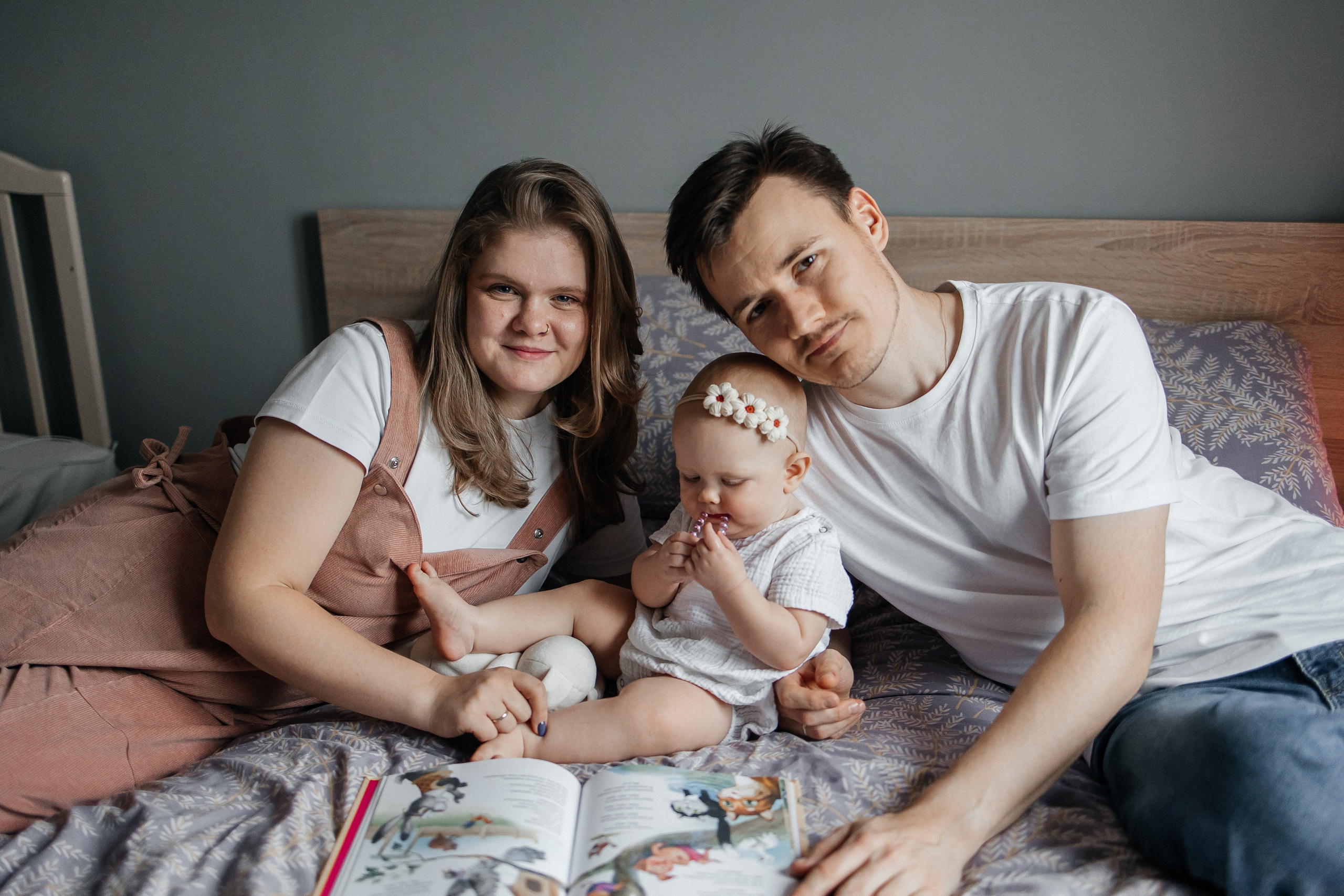 Лилия, Вадим и Зоя. Домашняя. Детский и семейный фотограф. Москва