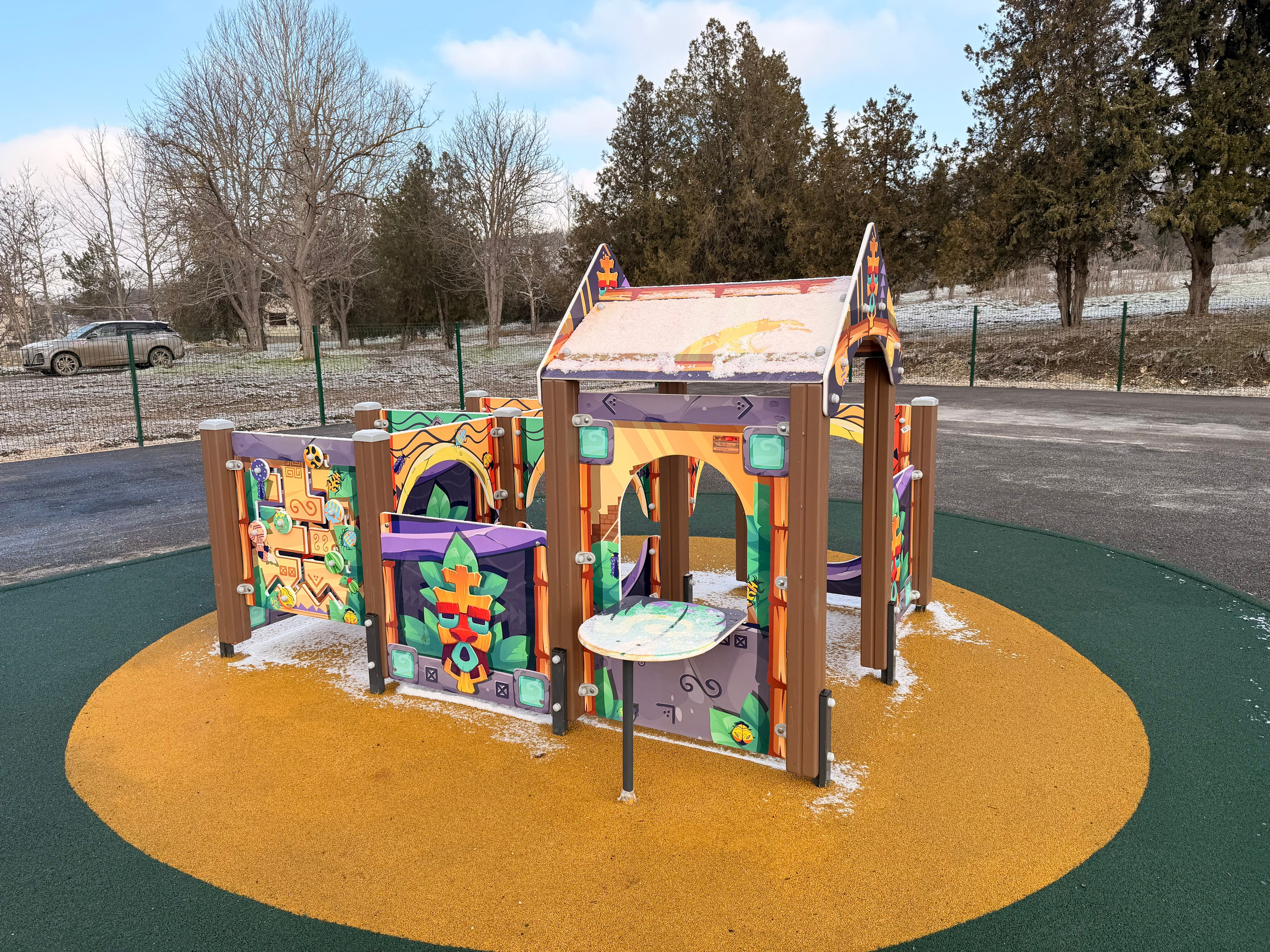 1-я очередь сквера в сельском поселении Долинное, Бахчисарайский район. Таврика МАФ Сервис, комплексное благоустройство территорий и детских площадок в Крыму