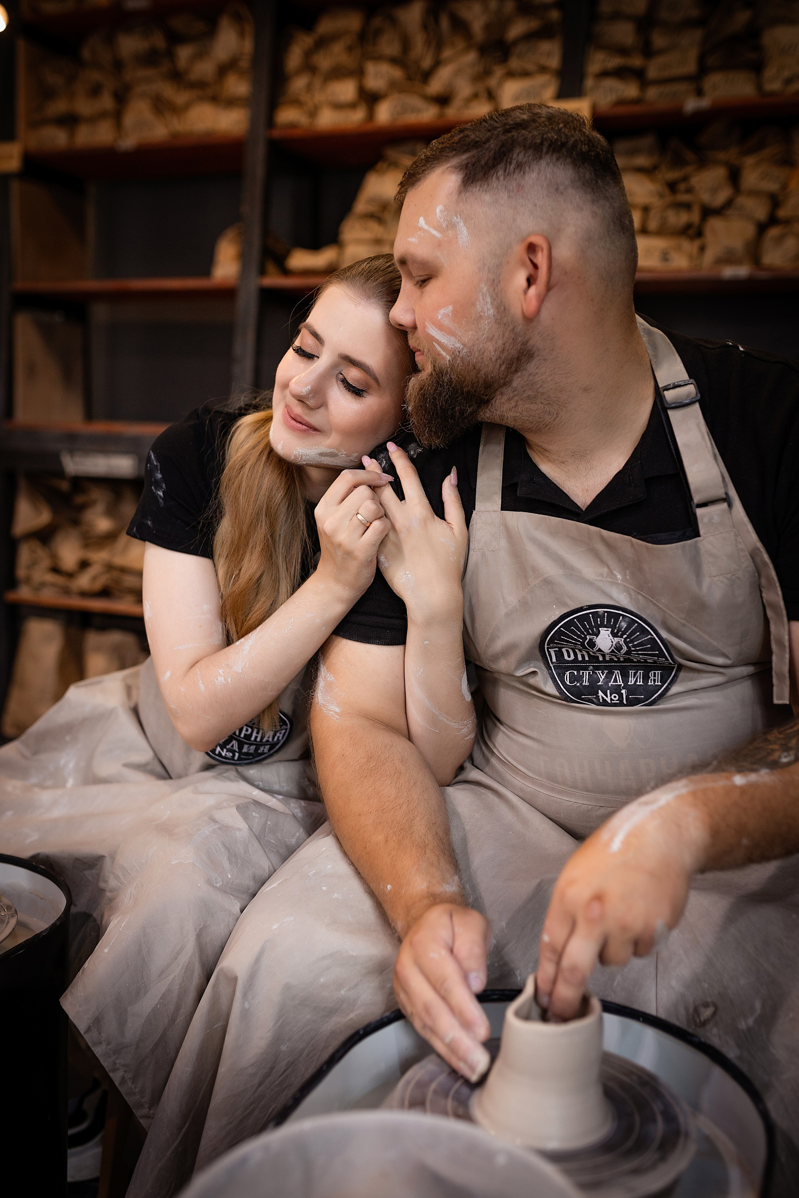 Лавстори в гончарной мастерской. Фотограф в Железнодорожном и Балашихе