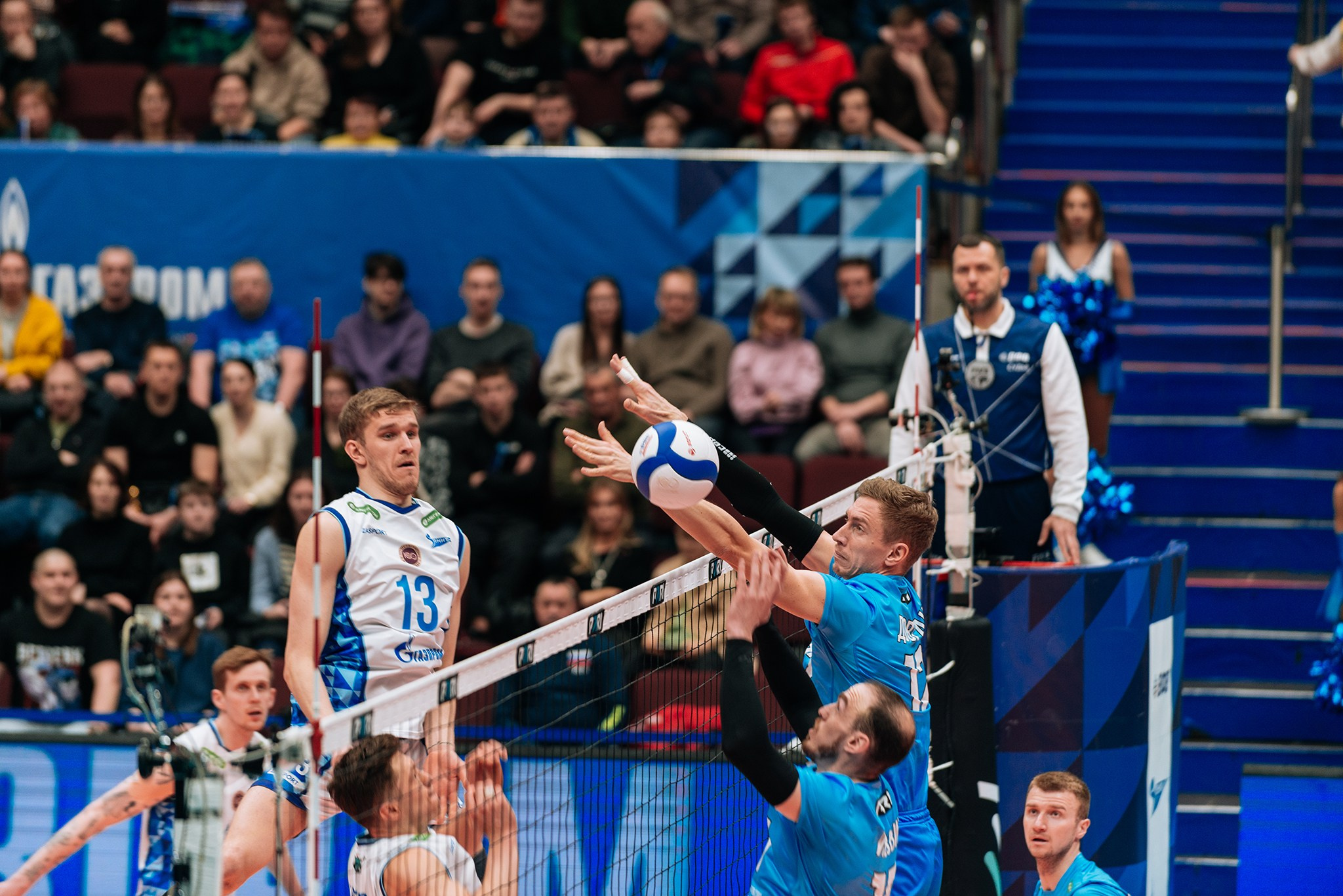 Зенит — Динамо-ЛО. Чемпионат России по волейболу. Февраль 24. Репортажный фотограф в Санкт-Петербурге Анастасия Клёпова