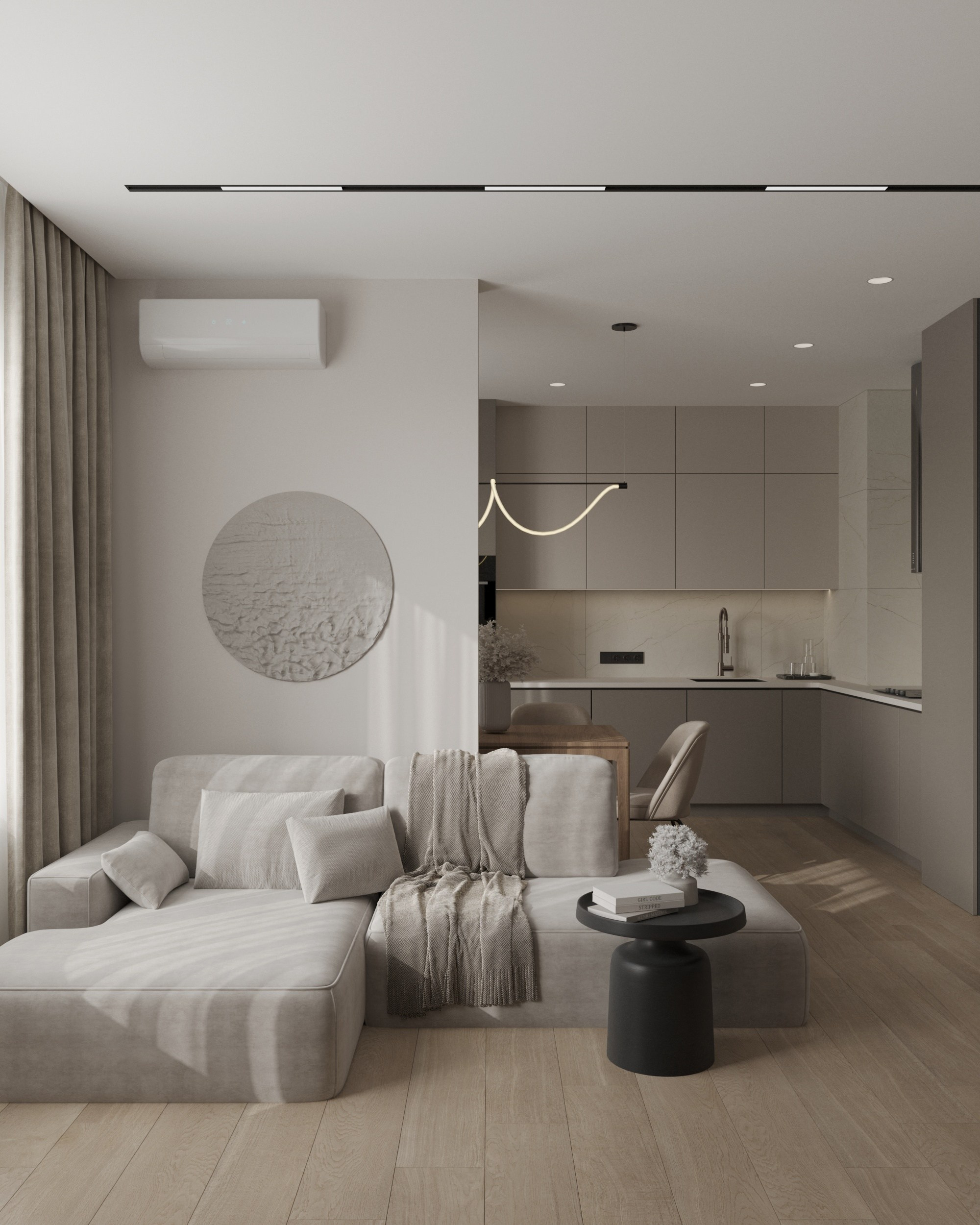 Дизайн-проект ЖК Спортивная Деревня. Дизайн интерьеров, 3D визуализации