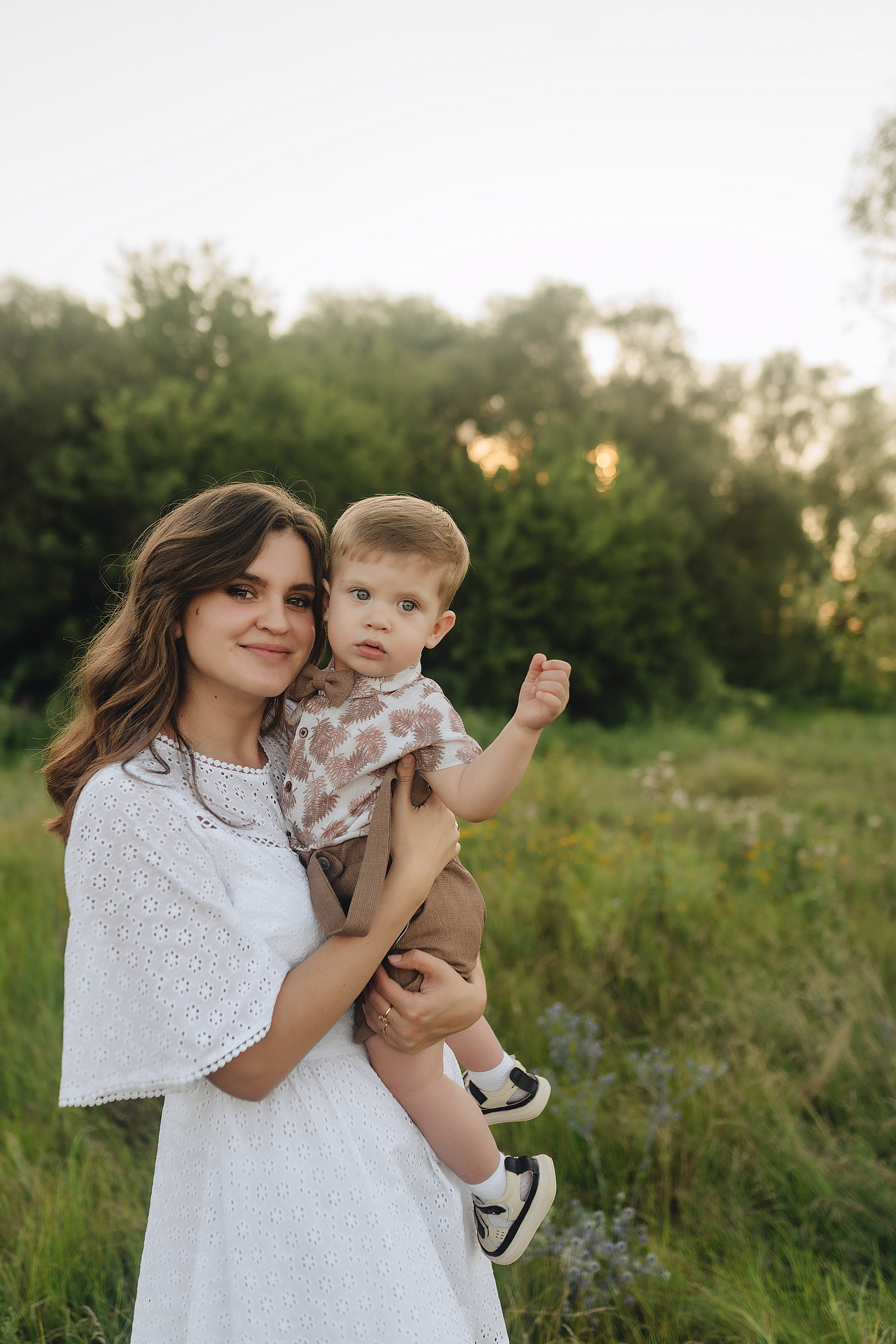 Светлана, Сергей и Женя | Семейная съемка на закате. Фотограф Карина Шмулёва. Воронеж и область