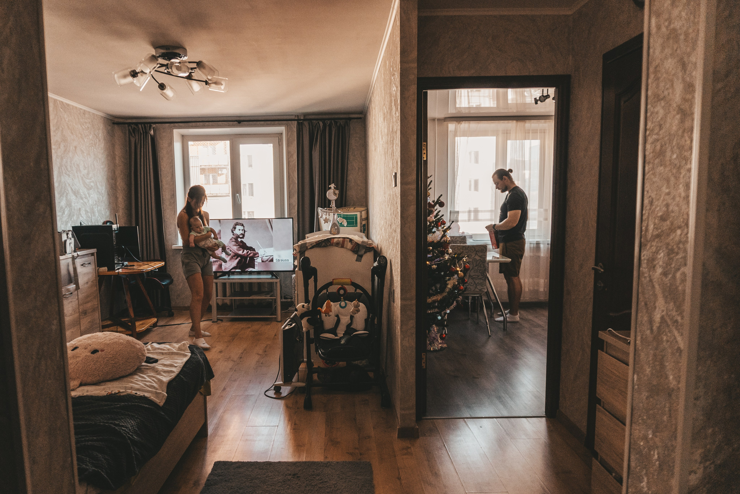 Домашняя семейная фотосессия. Портретный и семейный фотограф во Владивостоке Светлана Мухильченко