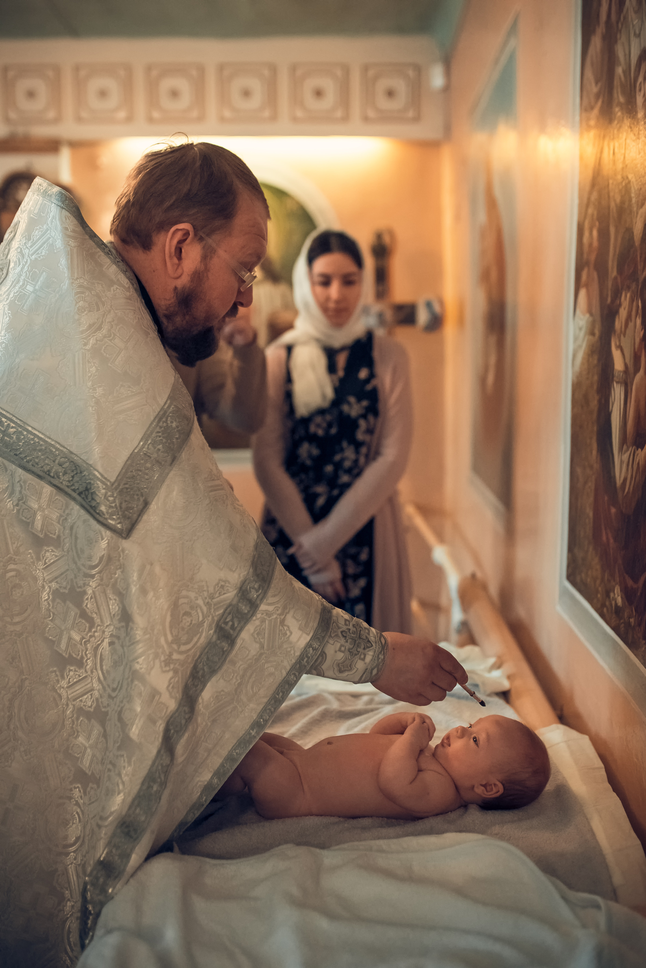 Таинство Крещения Церковь Иоакима и Анны при Борисоглебском соборе. Семейный фотограф Олеся Батурина Рязань