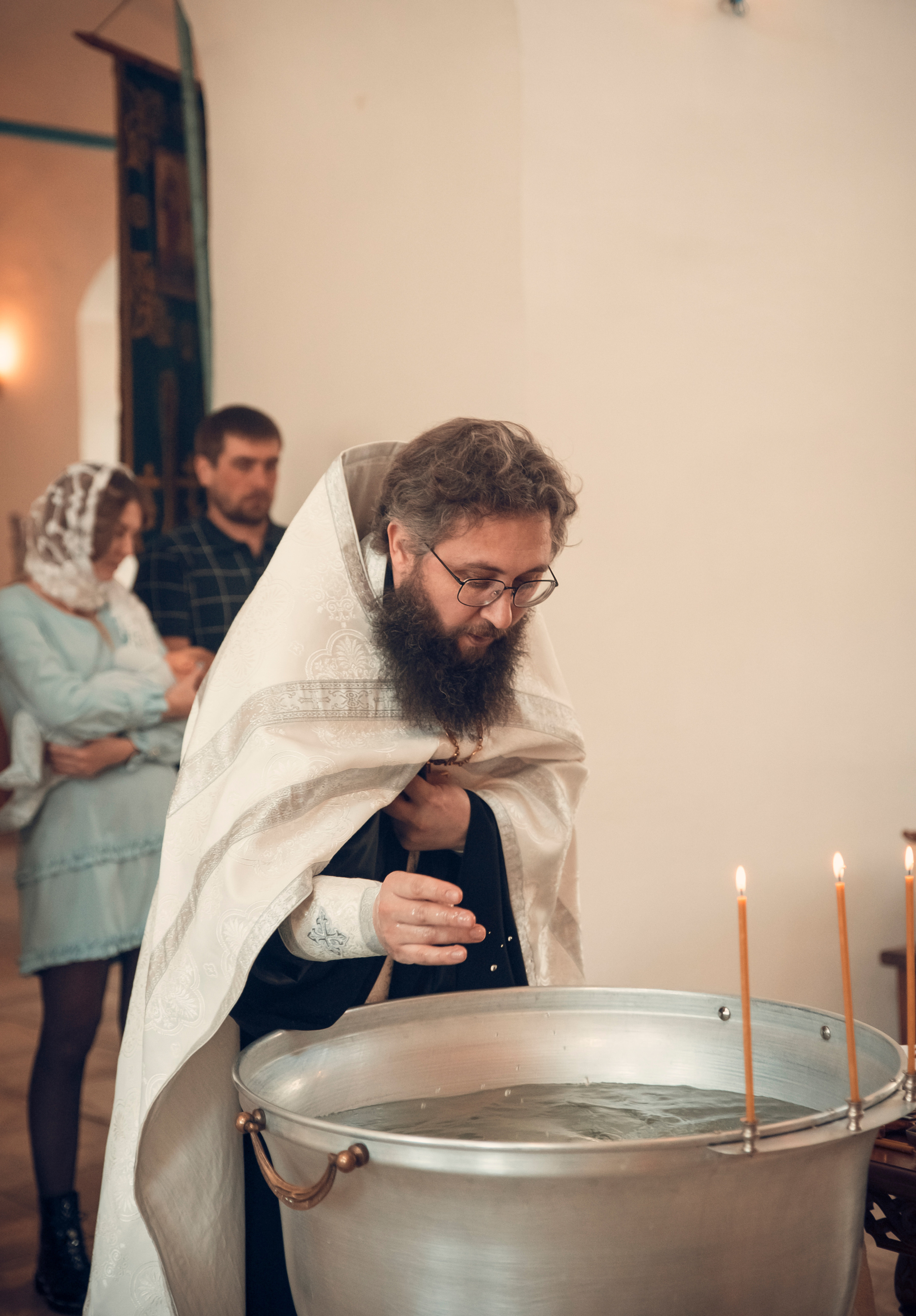 Таинство Крещения Храм Входа Господня в Иерусалим. Семейный фотограф Олеся Батурина Рязань