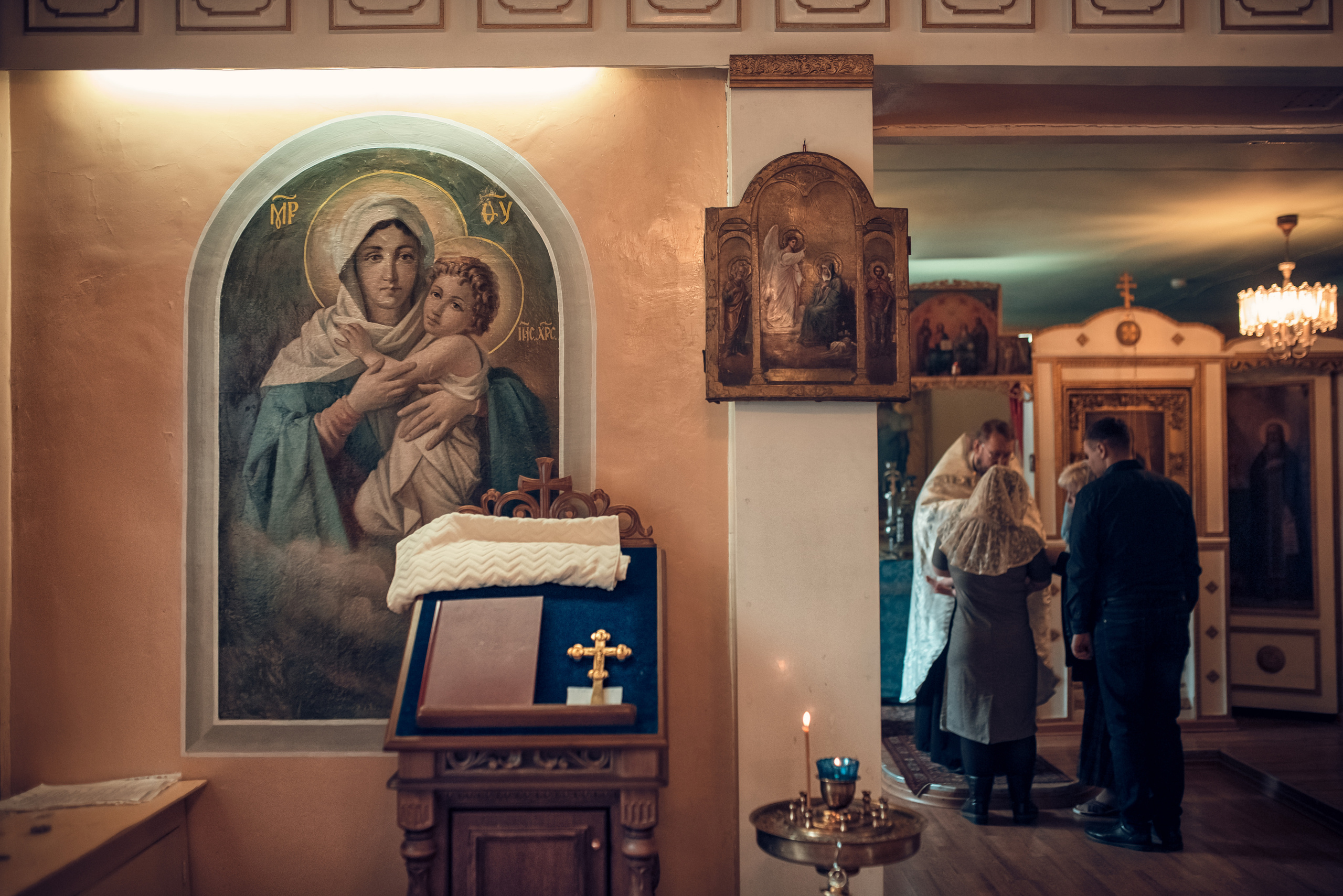 Таинство Крещения Церковь Иоакима и Анны при Борисоглебском соборе. Семейный фотограф Олеся Батурина Рязань