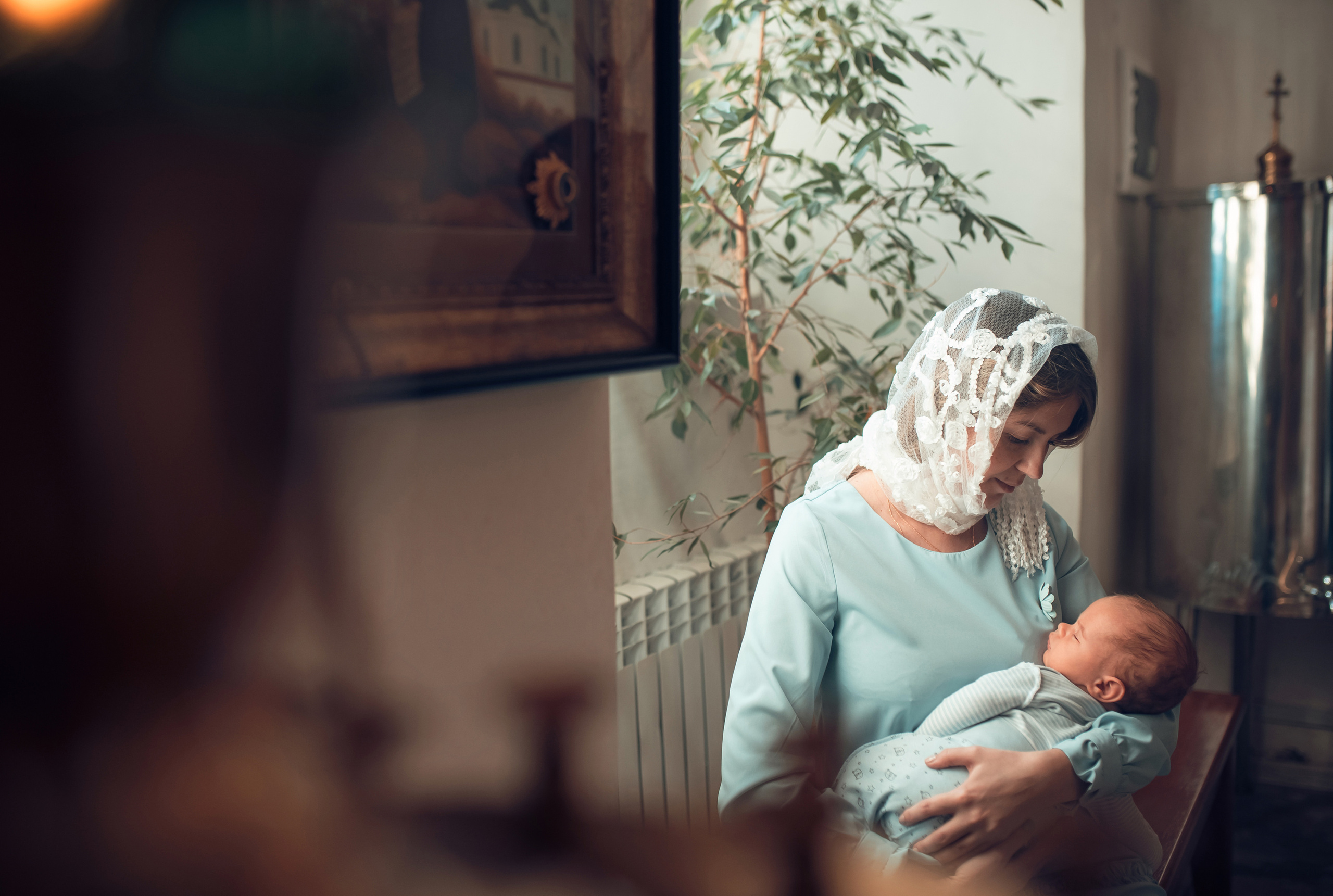 Таинство Крещения Храм Входа Господня в Иерусалим. Семейный фотограф Олеся Батурина Рязань