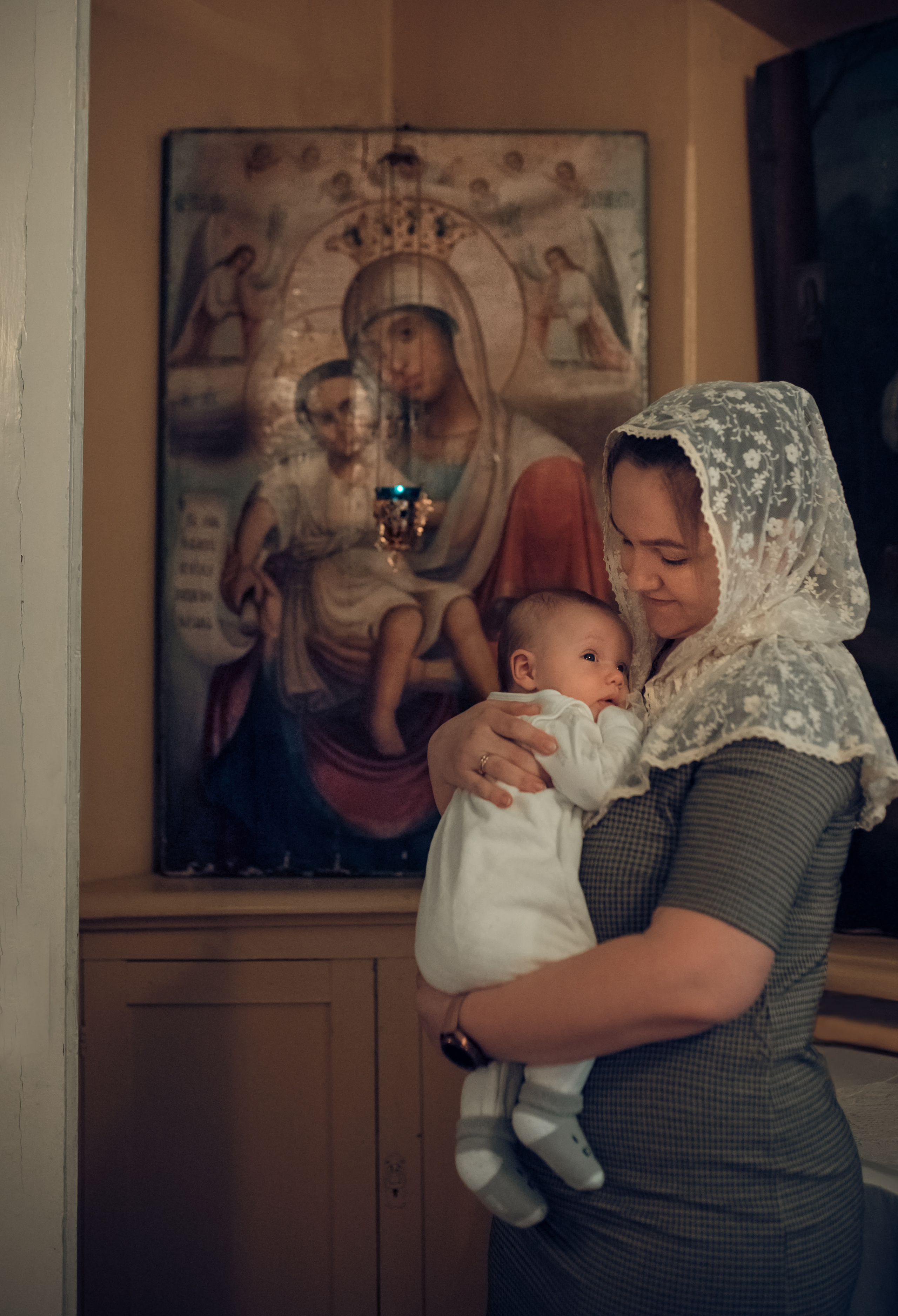 Таинство Крещения Церковь Иоакима и Анны при Борисоглебском соборе. Семейный фотограф Олеся Батурина Рязань