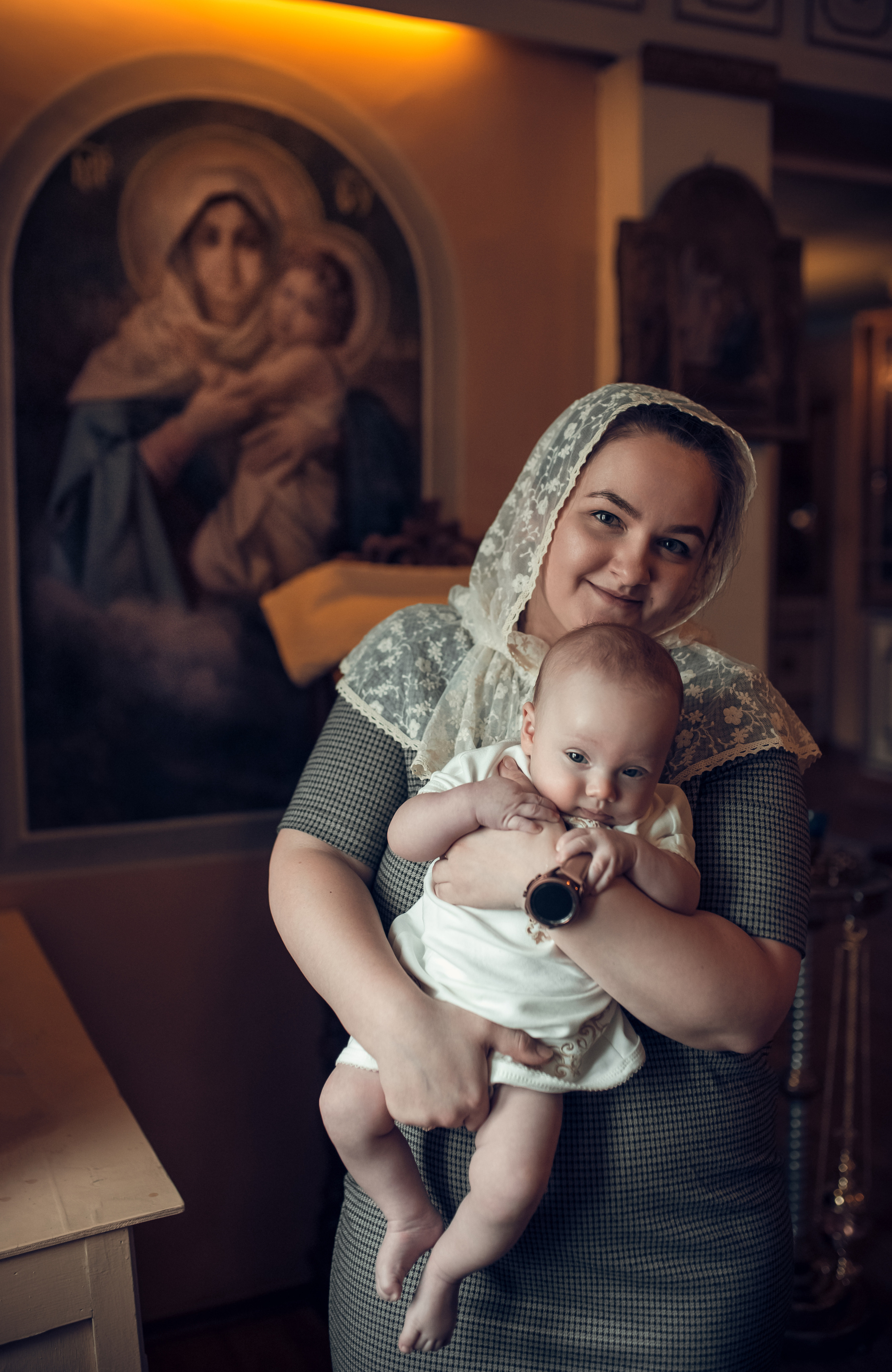 Таинство Крещения Церковь Иоакима и Анны при Борисоглебском соборе. Семейный фотограф Олеся Батурина Рязань