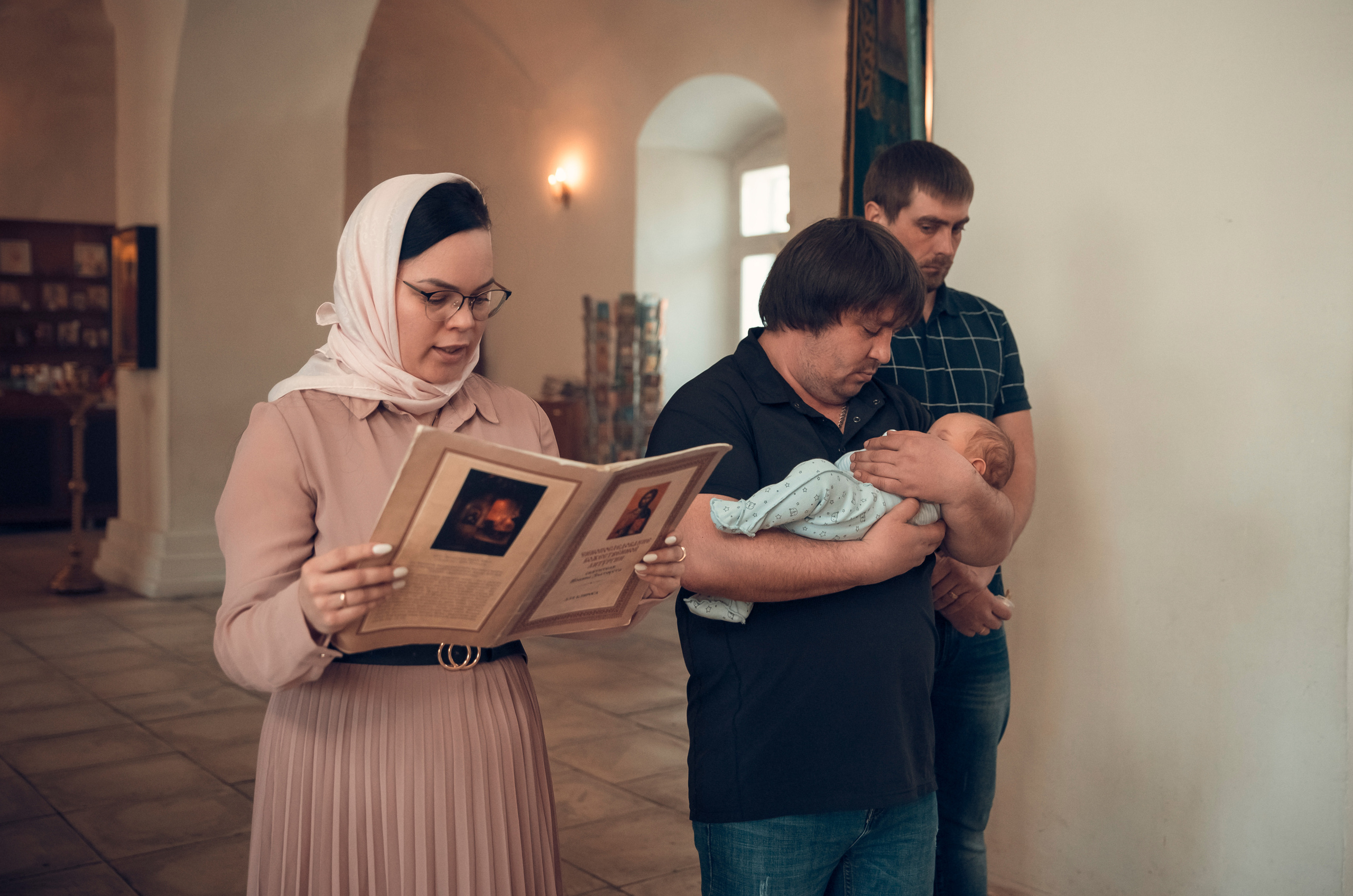 Таинство Крещения Храм Входа Господня в Иерусалим. Семейный фотограф Олеся Батурина Рязань