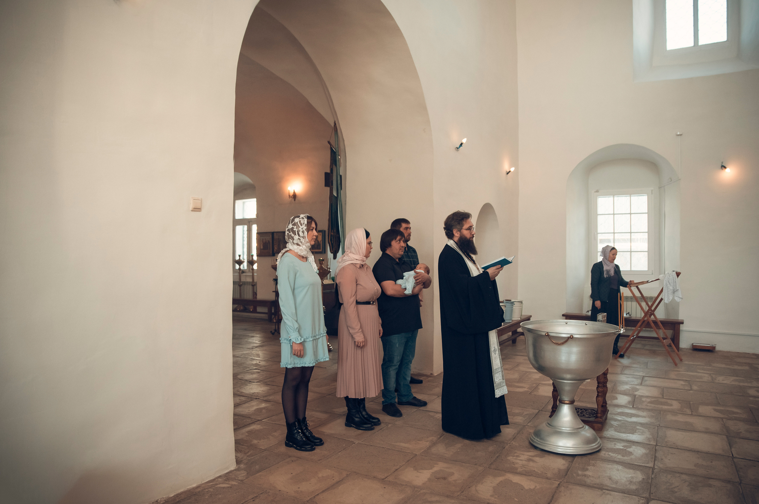 Таинство Крещения Храм Входа Господня в Иерусалим. Семейный фотограф Олеся Батурина Рязань