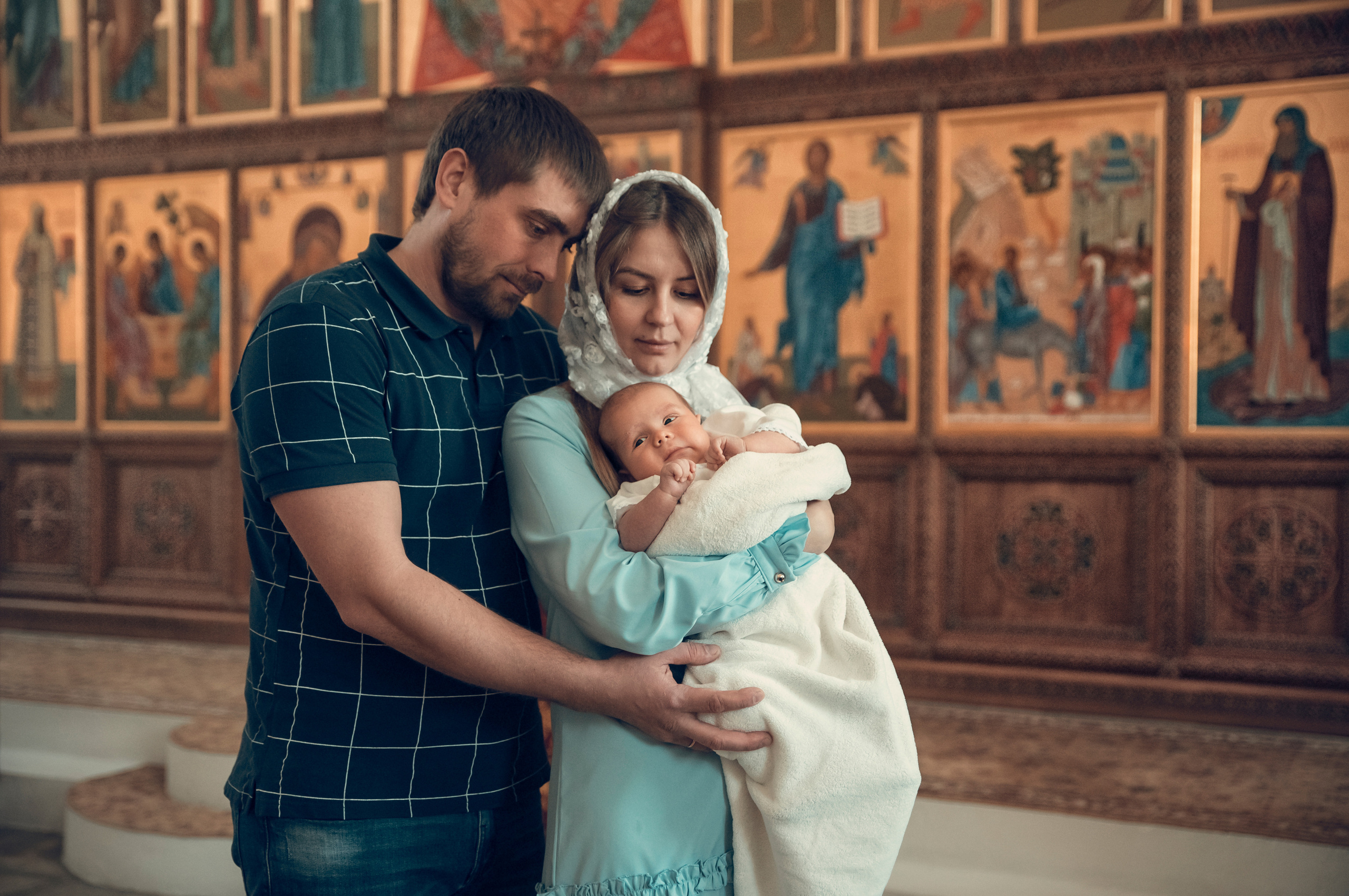 Таинство Крещения Храм Входа Господня в Иерусалим. Семейный фотограф Олеся Батурина Рязань