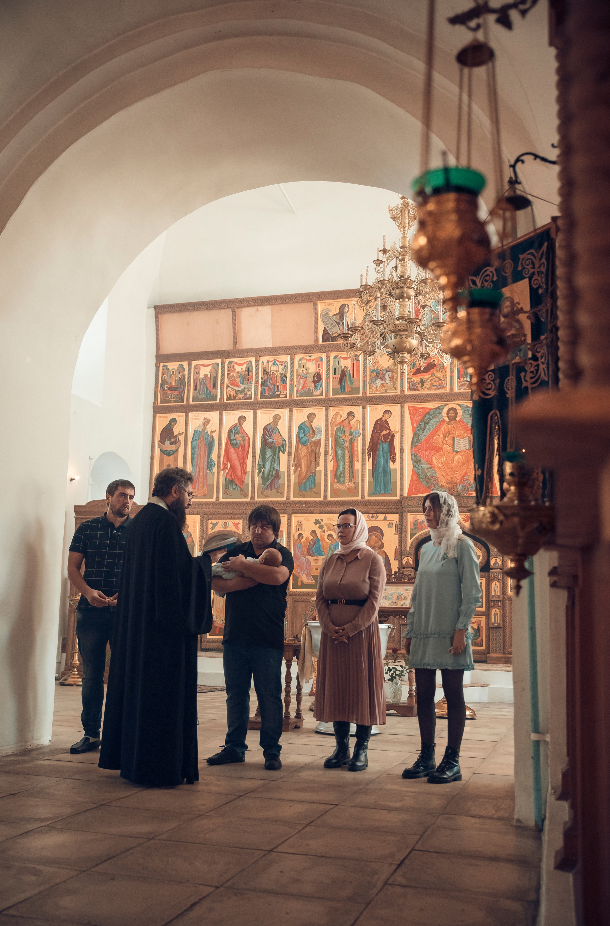 Таинство Крещения Храм Входа Господня в Иерусалим. Семейный фотограф Олеся Батурина Рязань