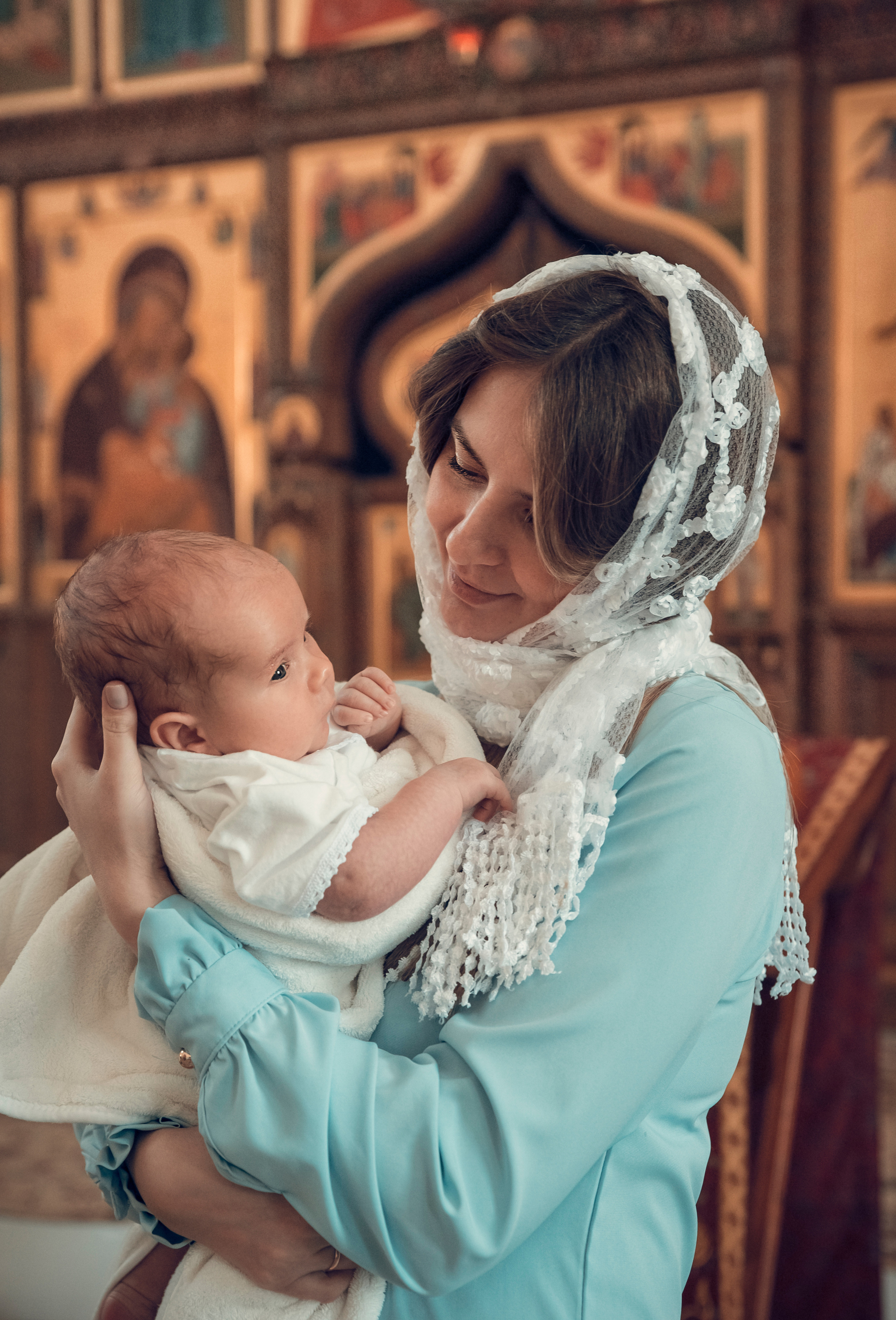Таинство Крещения Храм Входа Господня в Иерусалим. Семейный фотограф Олеся Батурина Рязань