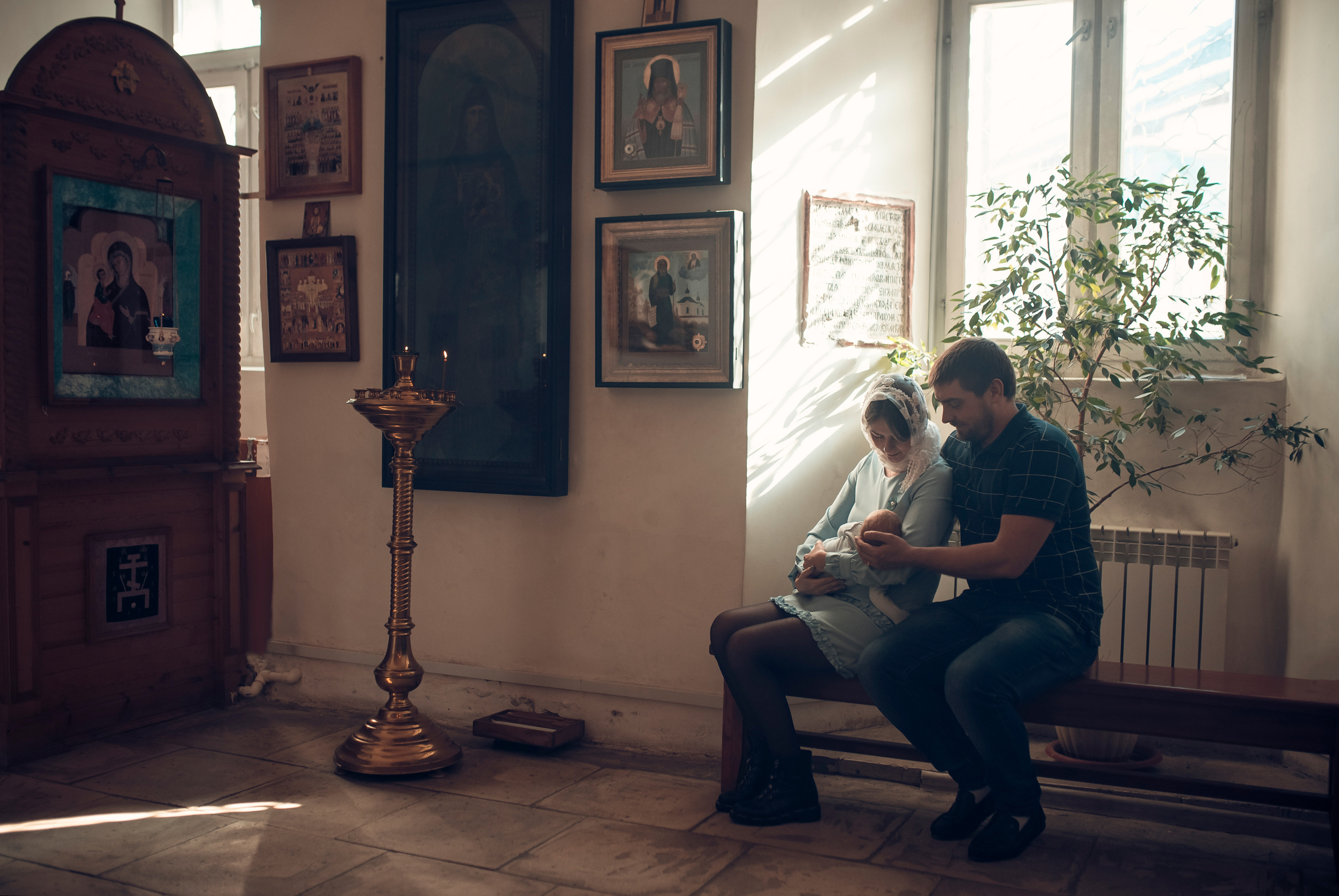 Таинство Крещения Храм Входа Господня в Иерусалим. Семейный фотограф Олеся Батурина Рязань