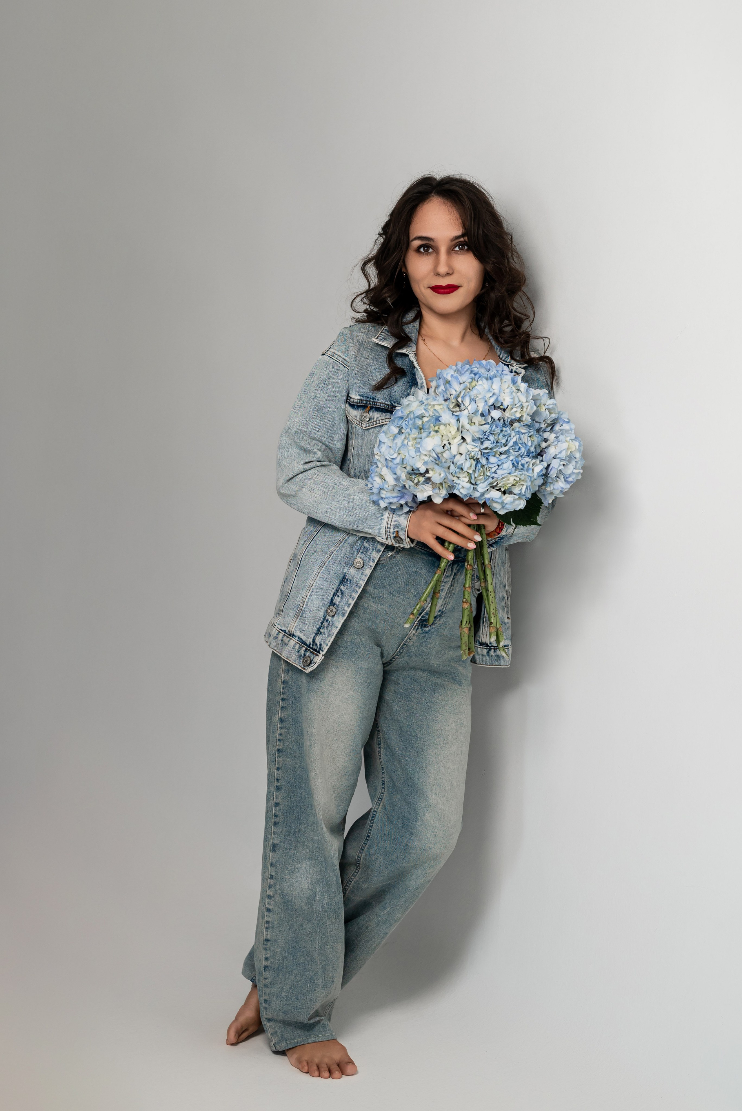 Фотопроект с голубыми гортензиями. Фотограф в городе Салават