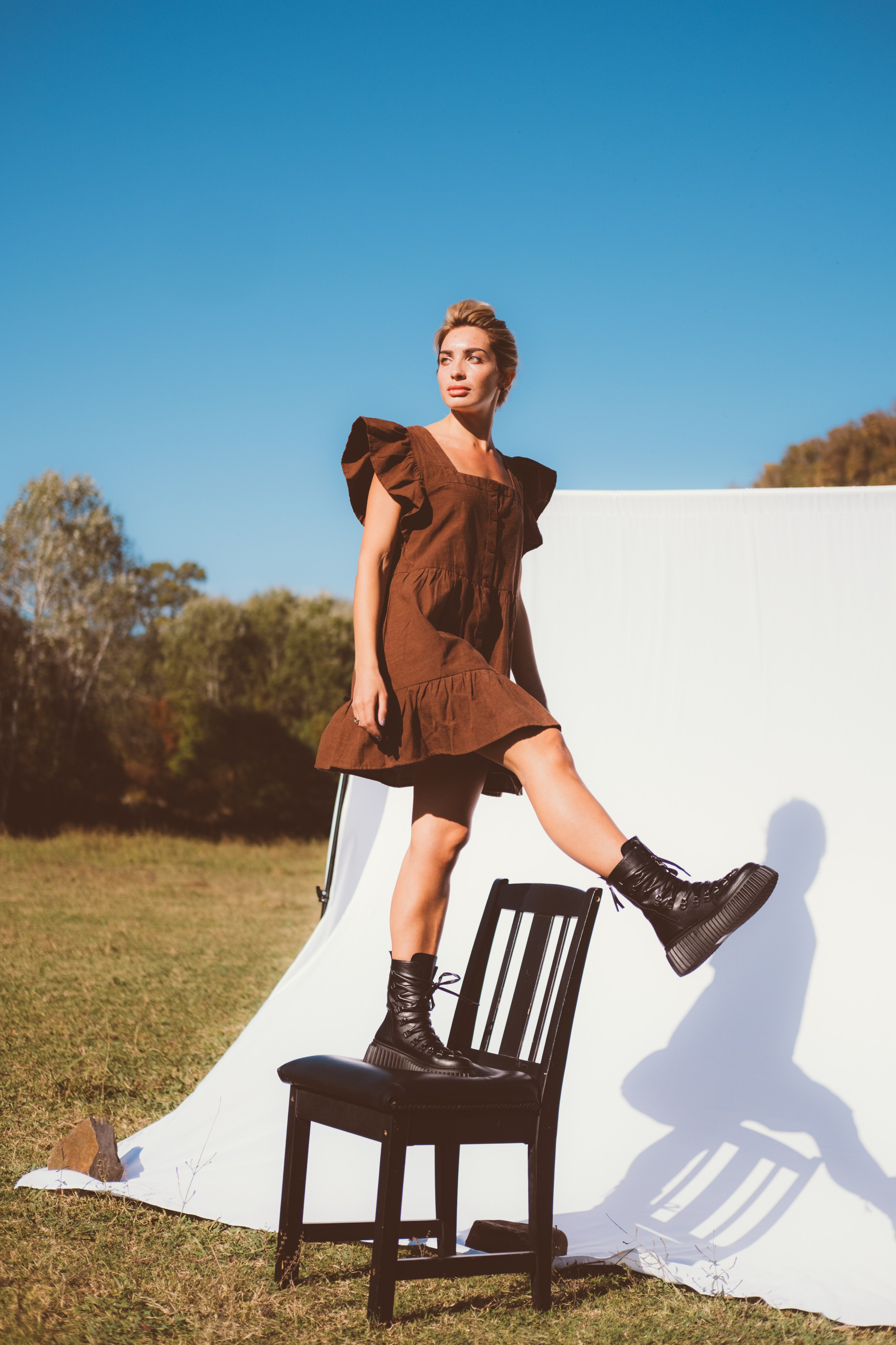 Съёмка с лошадьми, в поле. Фотограф в Иркутске Анна Мирошникова