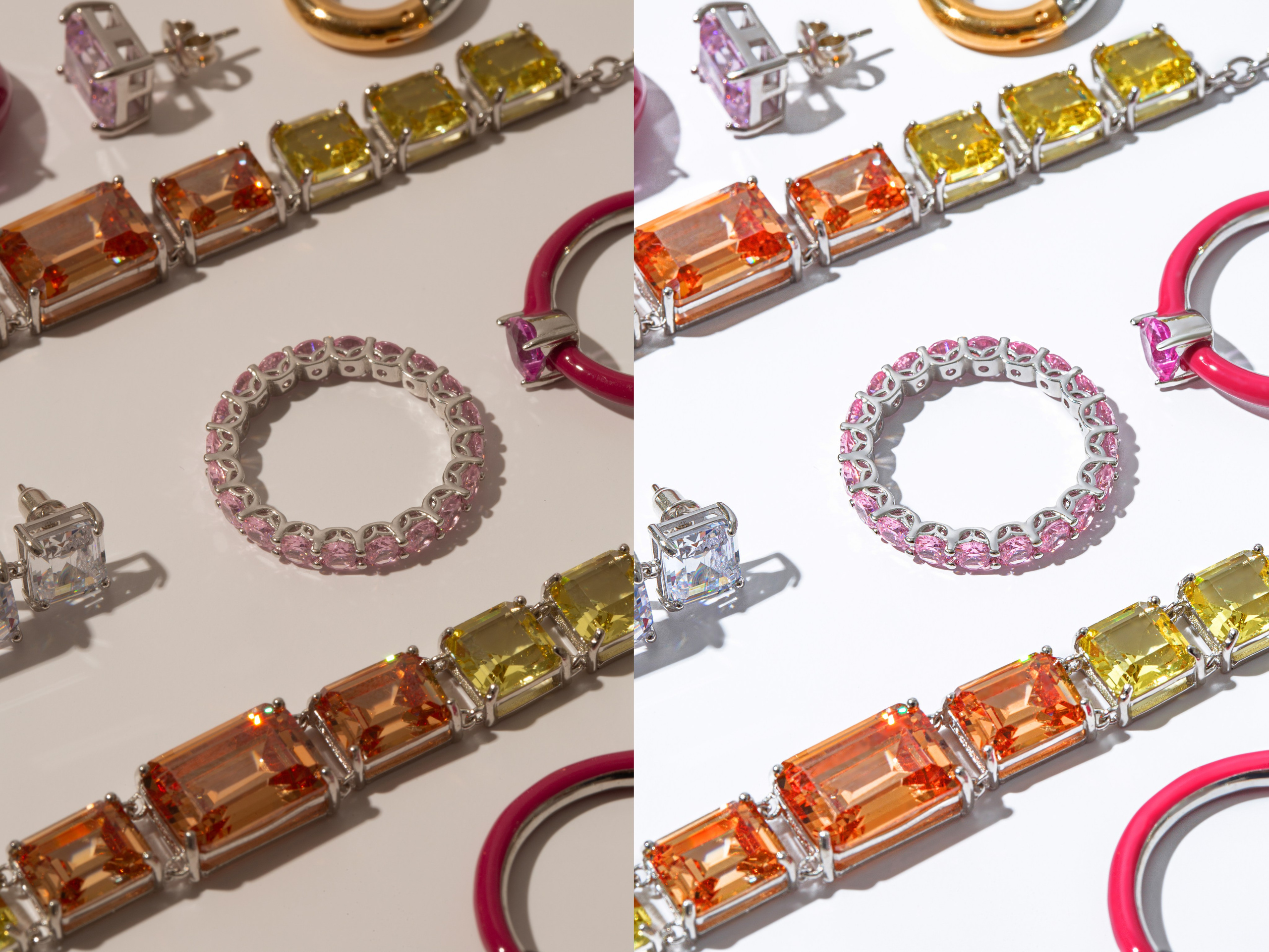 Ювелирная ретушь колец из натуральных камней и бижутерии | Студия SVITHART