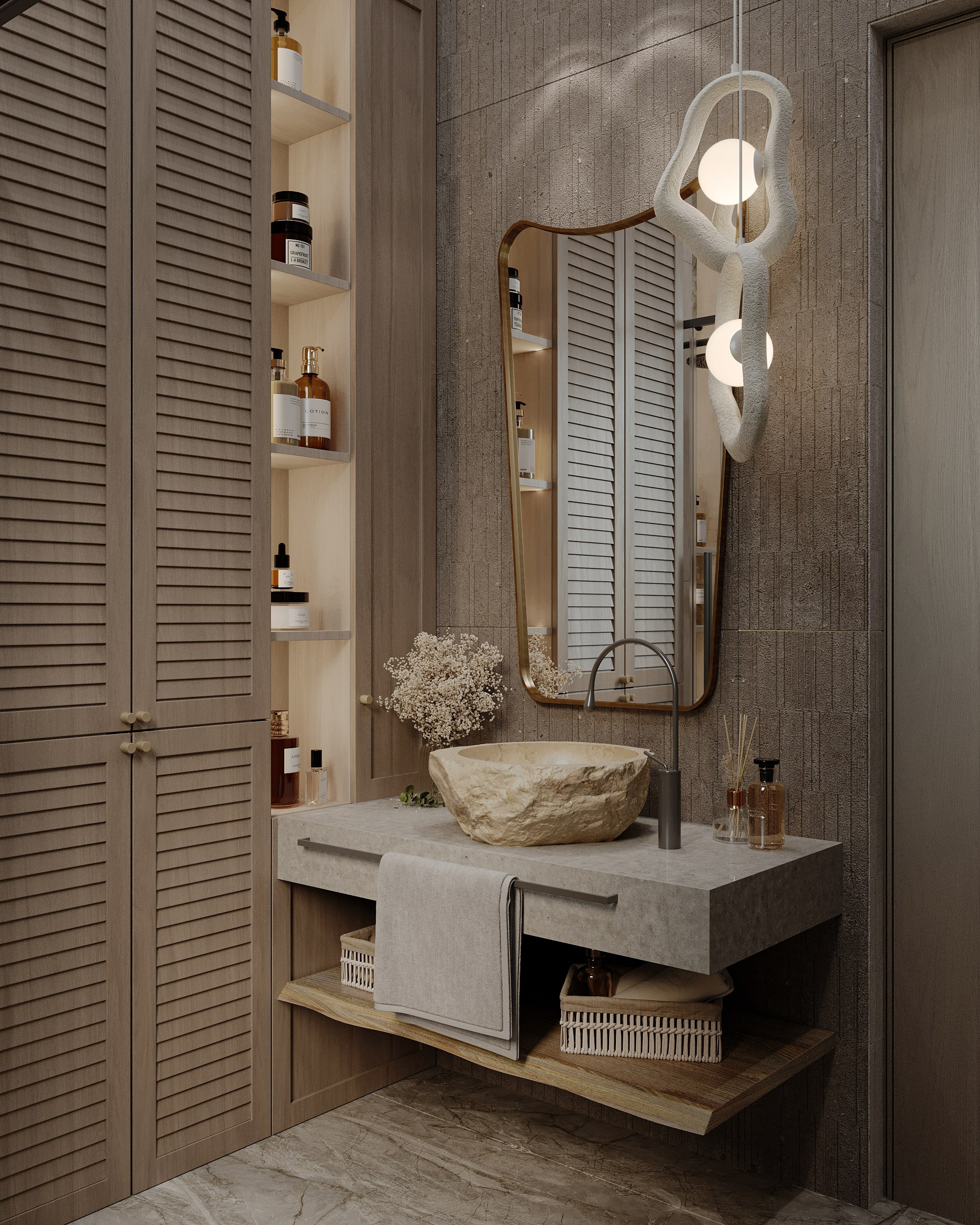 Визуализация загородного дома (интерьерная). Королёва Анастасия | 3D визуализатор