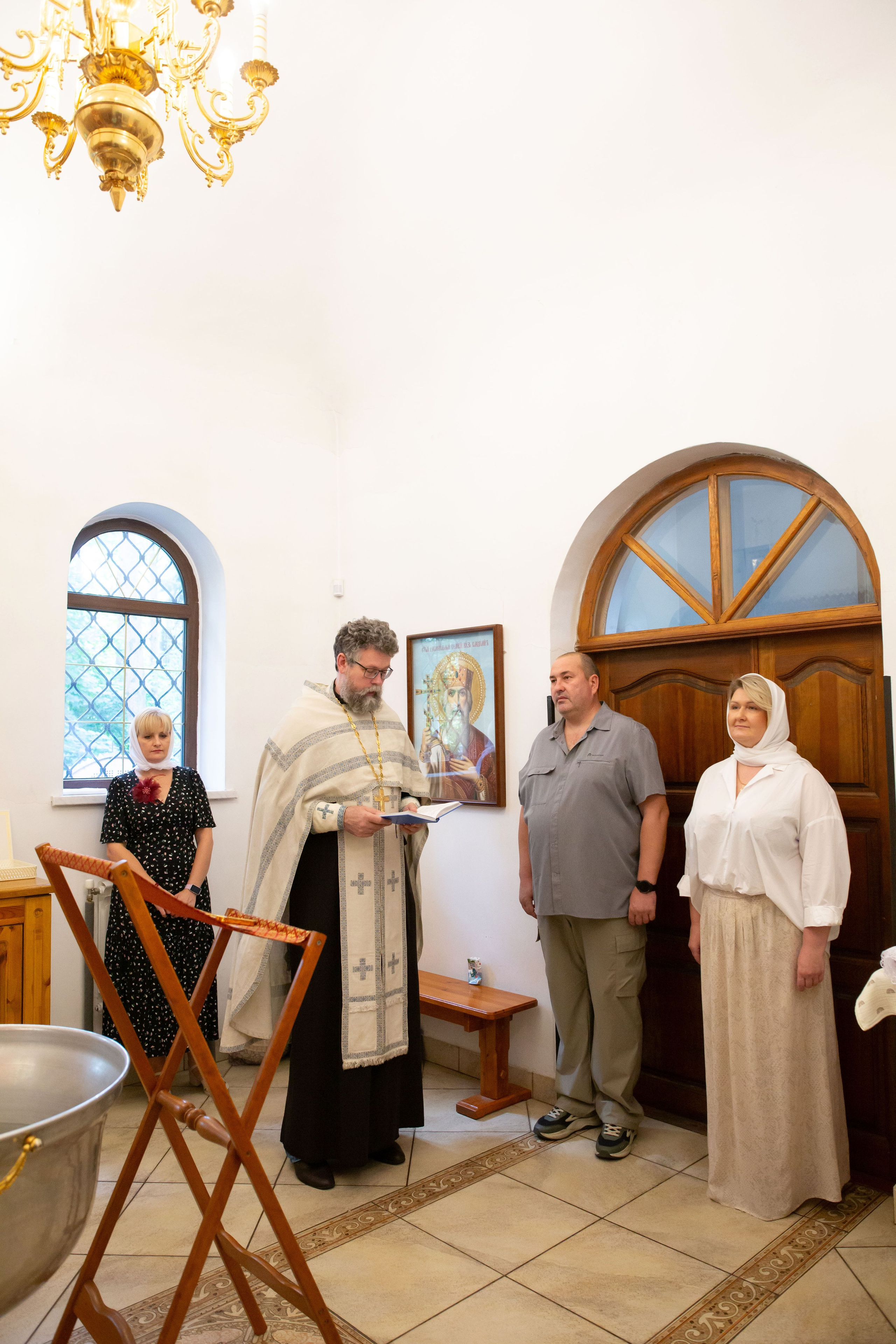 Крещение Веры. Храм преподобного Саввы Сторожевского. Семейный и детский фотограф Анна Петракова