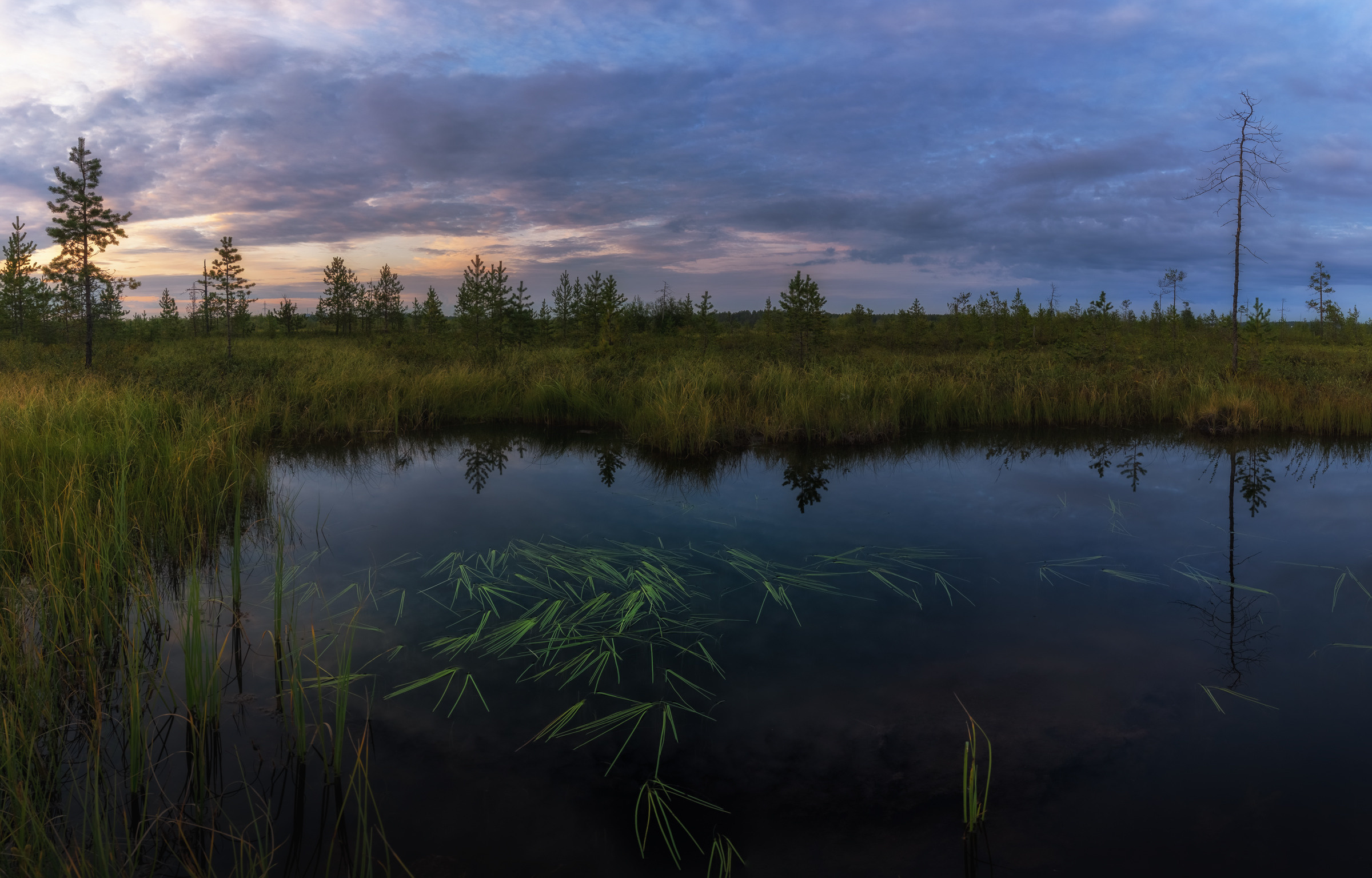 Завершение дня. Ямало-Ненецкий автономный округ, Ноябрьск, август 2019 год. 