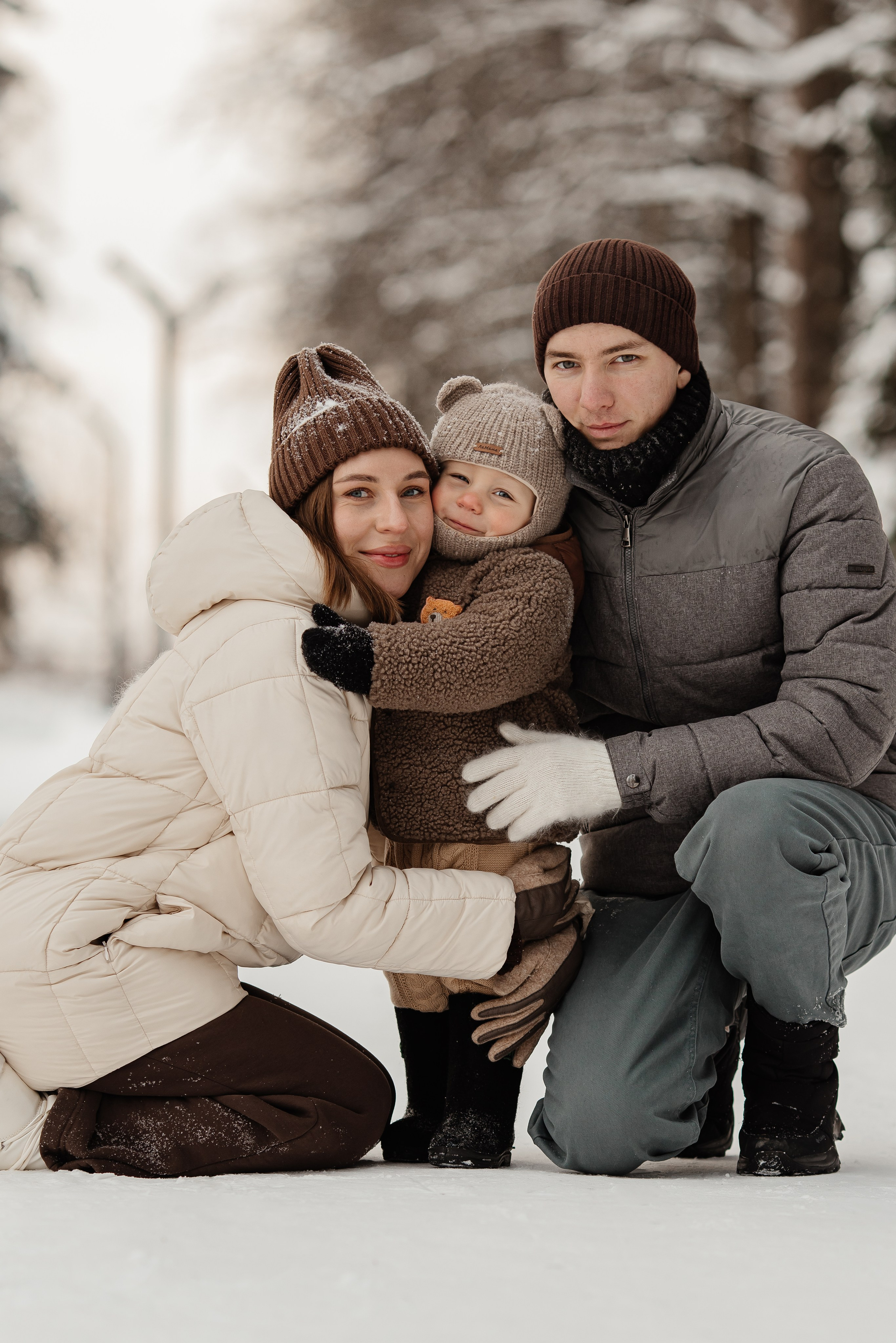Зимние семейние фотосессии в лесу. Анна Блохина Фотограф Звенигород Одинцово Истра Красногорск Москва