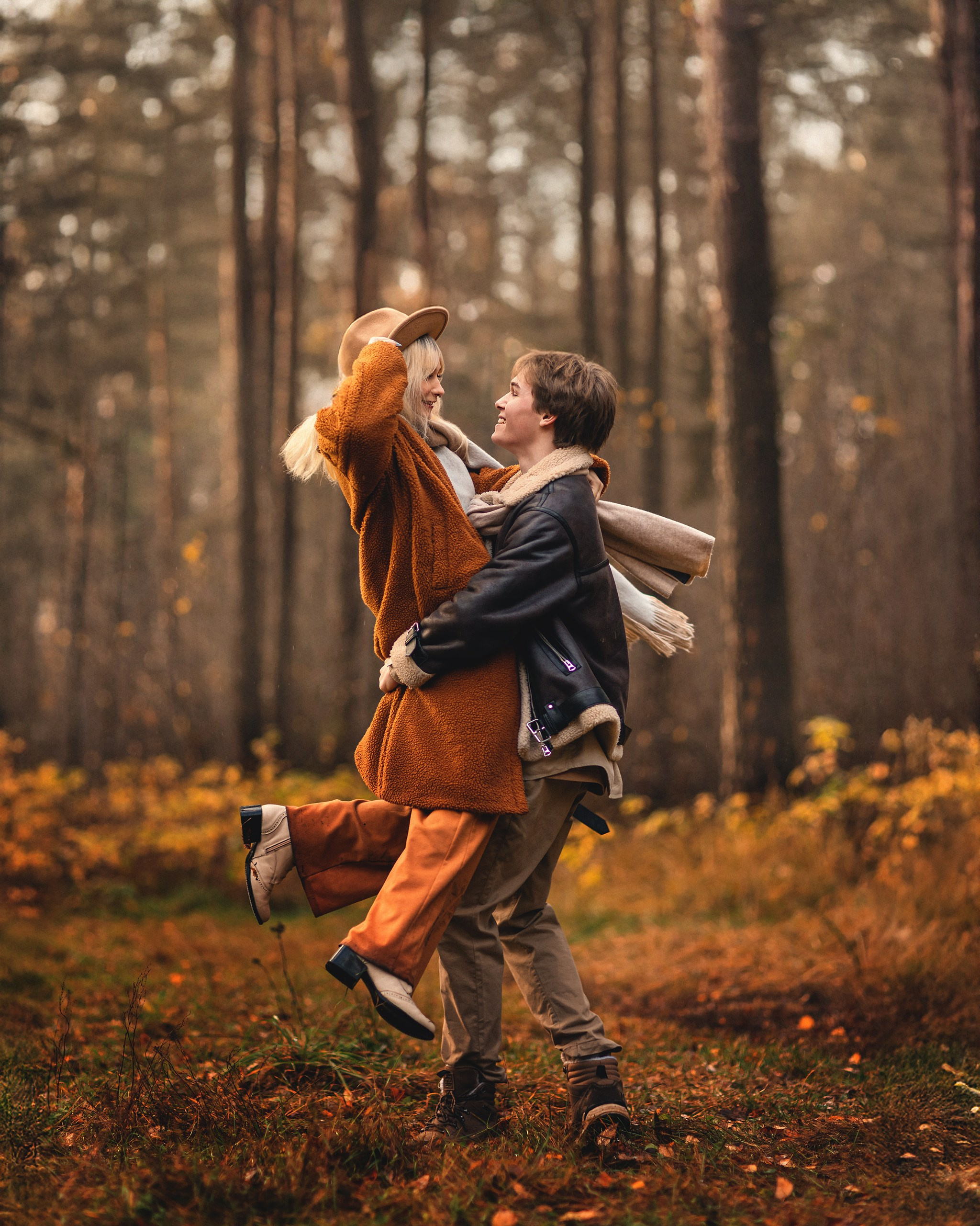 Осенняя лавстори. Детский и семейный фотограф Елена Михайлова в Москве