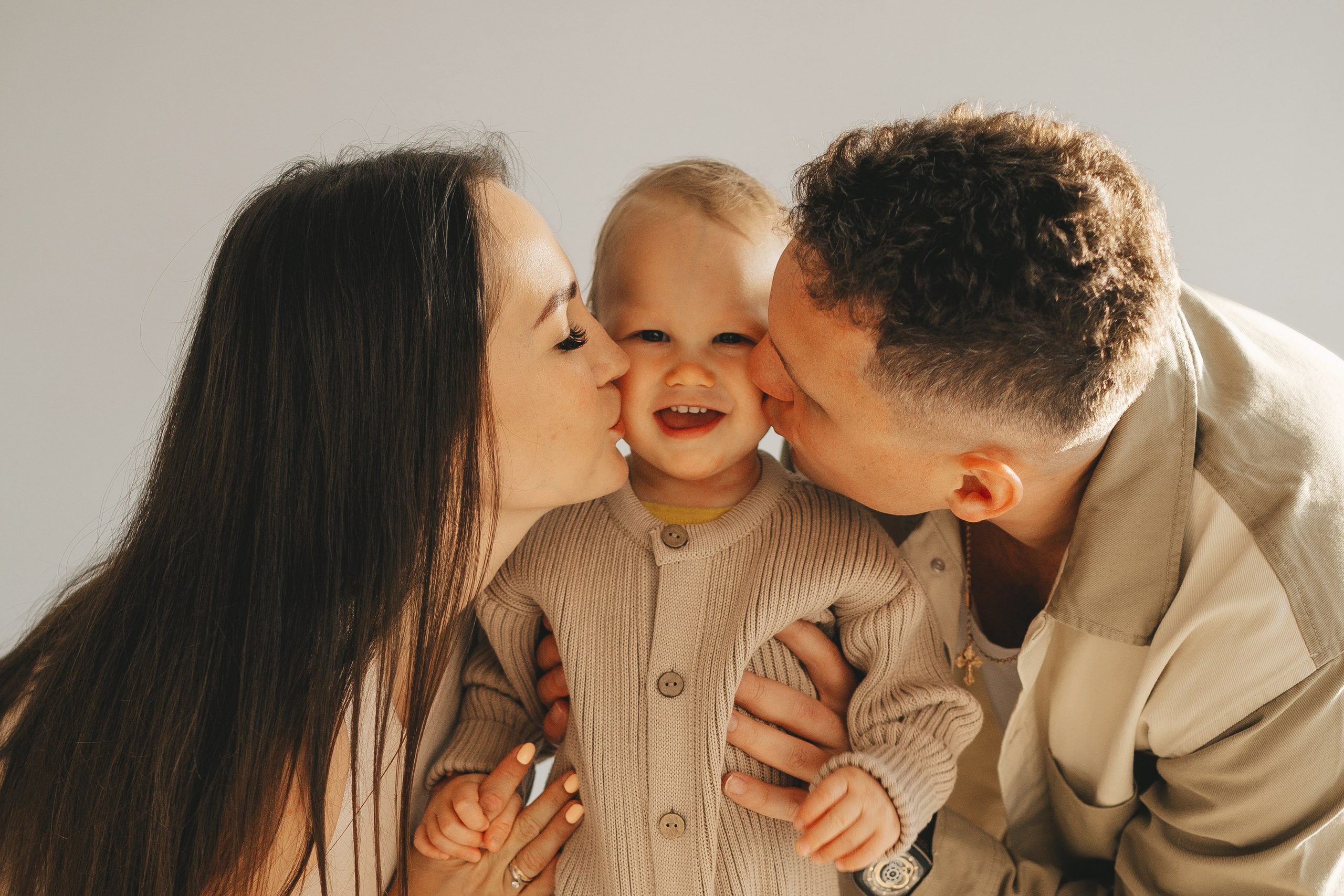 Семейная фотосессия в студии. Семейный и детский фотограф и видеограф в Москве, Дрокина Наталья