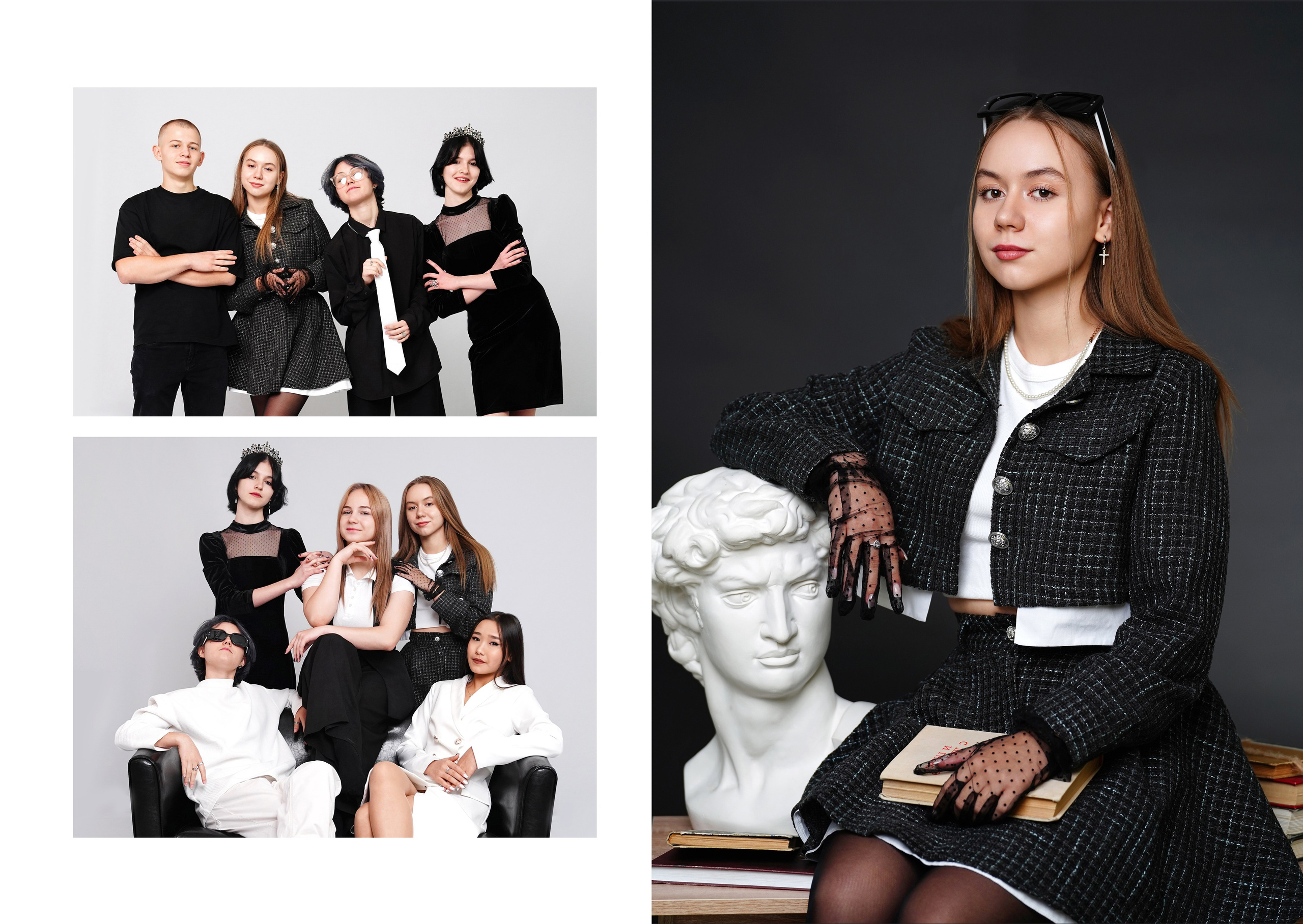 Черно-белый стиль. MEMENTO.Выпускные альбомы, школьные, юбилейные и другие книги. Ростов-на-Дону