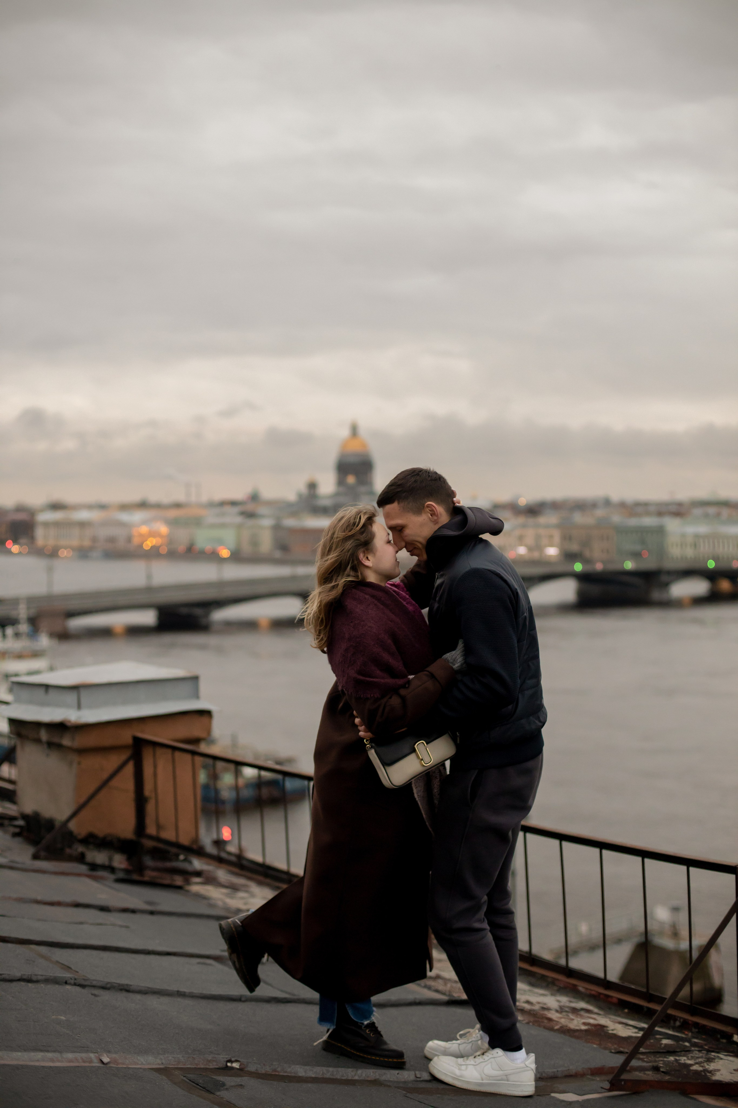 Лав стори на крыше. Свадебный и семейный фотограф в Москве Диана Левченко