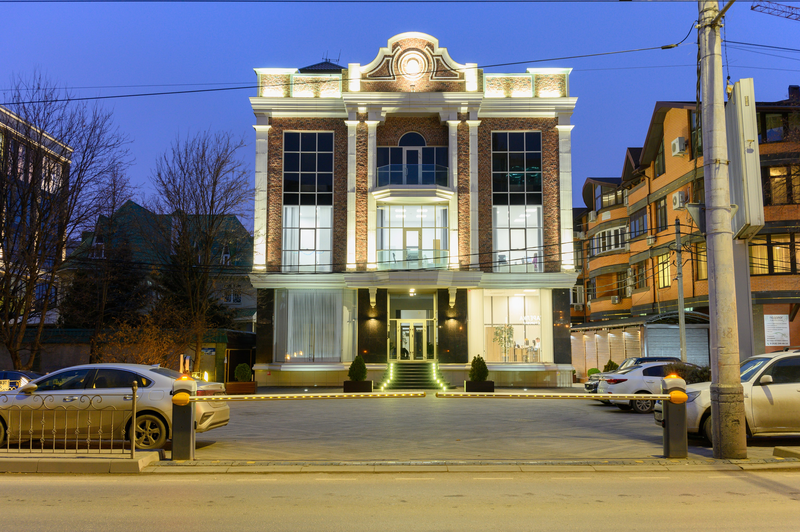 Архитектурная подсветка фасадов зданий. Вячеслав Скрипник Фотограф Краснодар