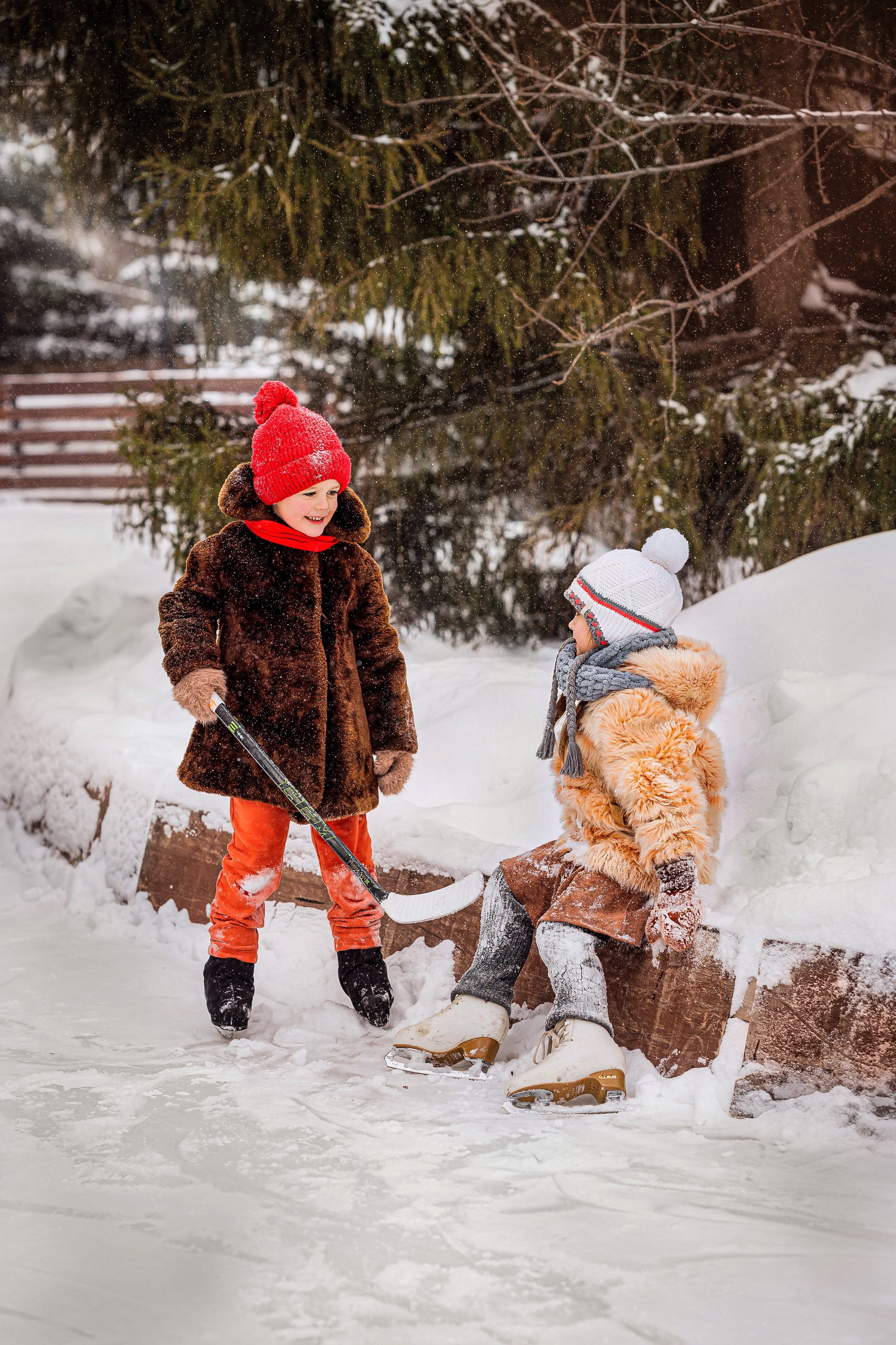Новогодние приключения Деда Мороза и Снегурочки. Фотограф Валентина Полунина