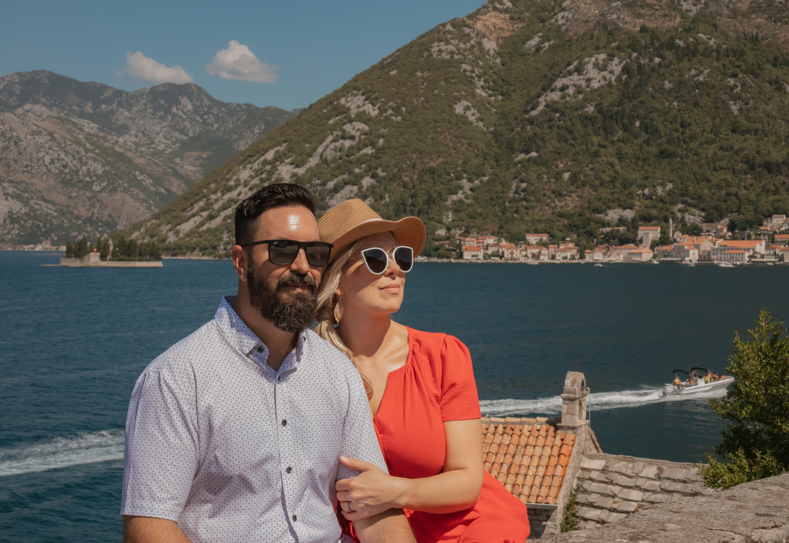 Nancy and Justin Adriatic anniversary. Portrait photographer in Tivat Montenegro Katerina Kirsanova