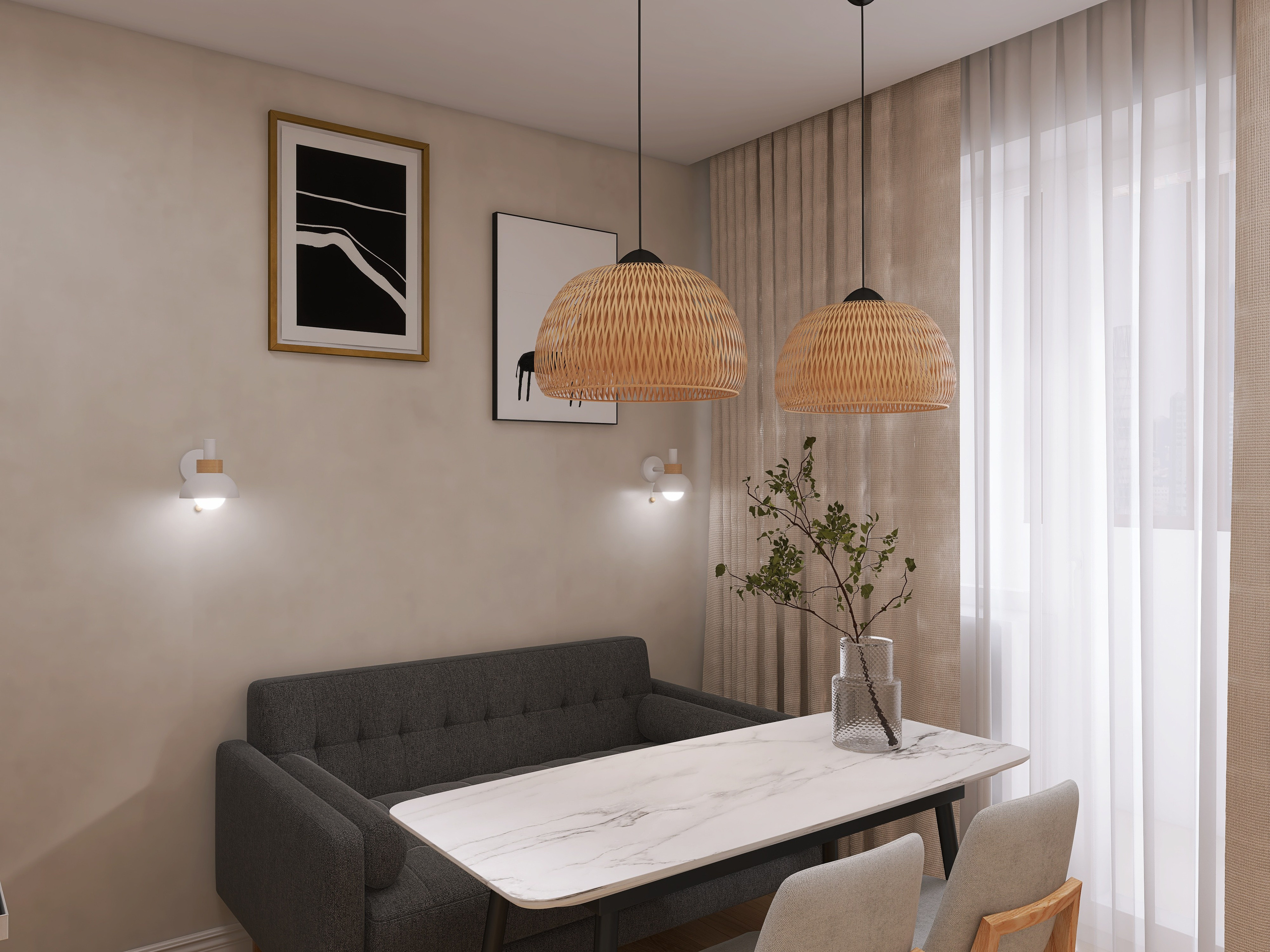 Скандинавский минимализм ул. Анненская. Анастасия Сиднева — дизайн интерьеров в Москве