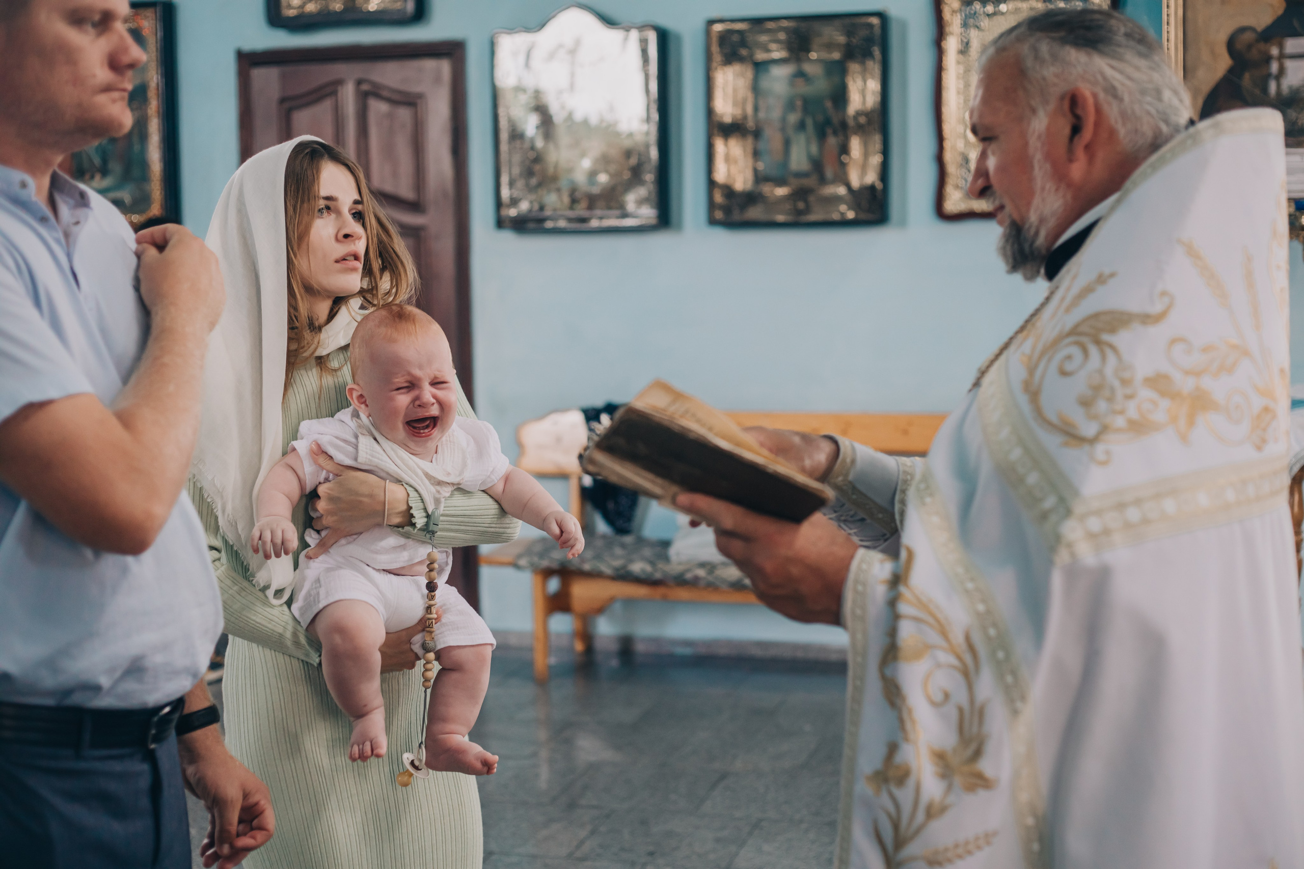 Фотосессия на крещение в Белой Глине. Свадебный и семейный фотограф в Краснодарском крае Мария Данилкина