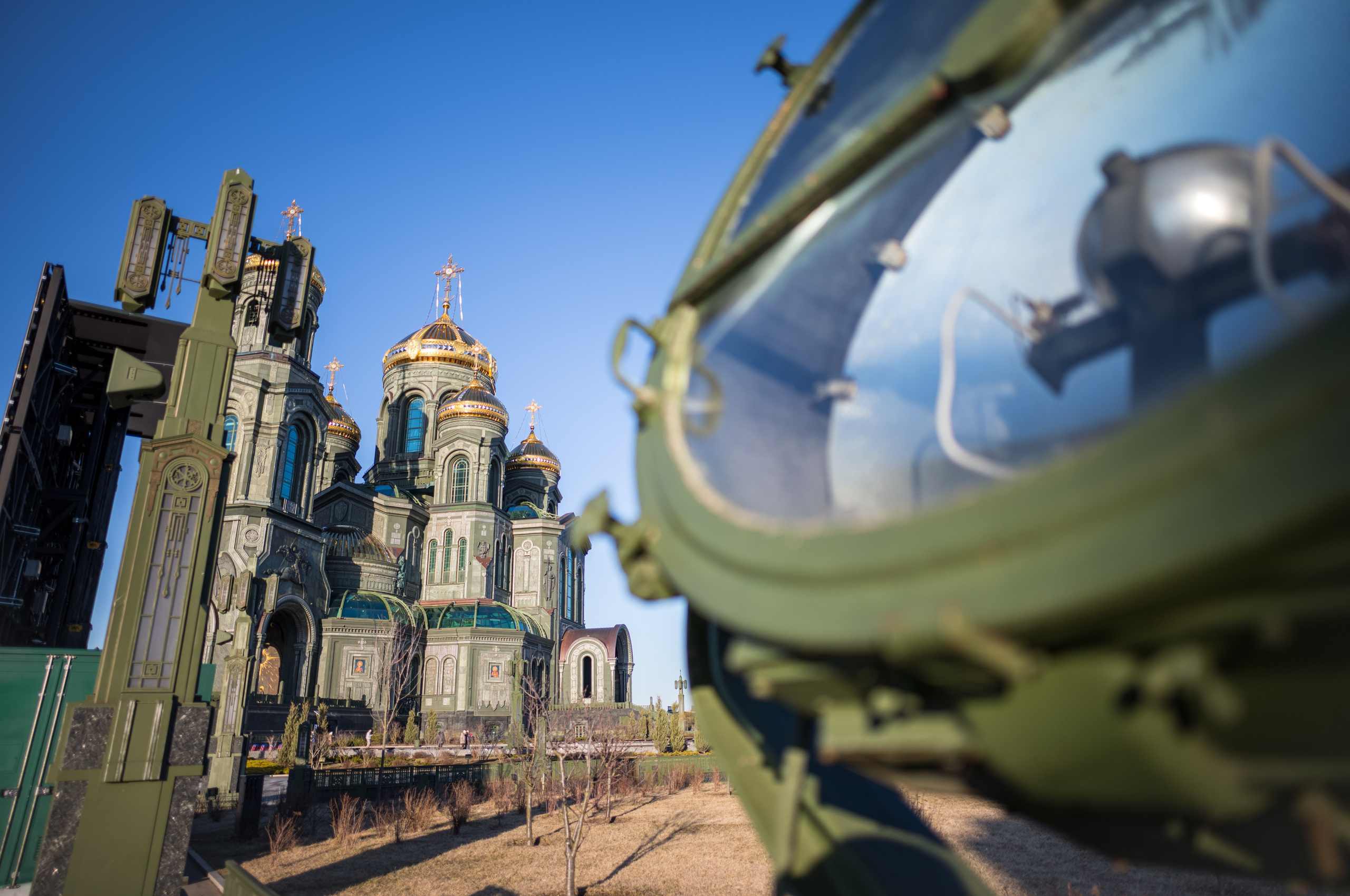 Вид на Главный Храм Вооруженных Сил РФ в парке Патриот