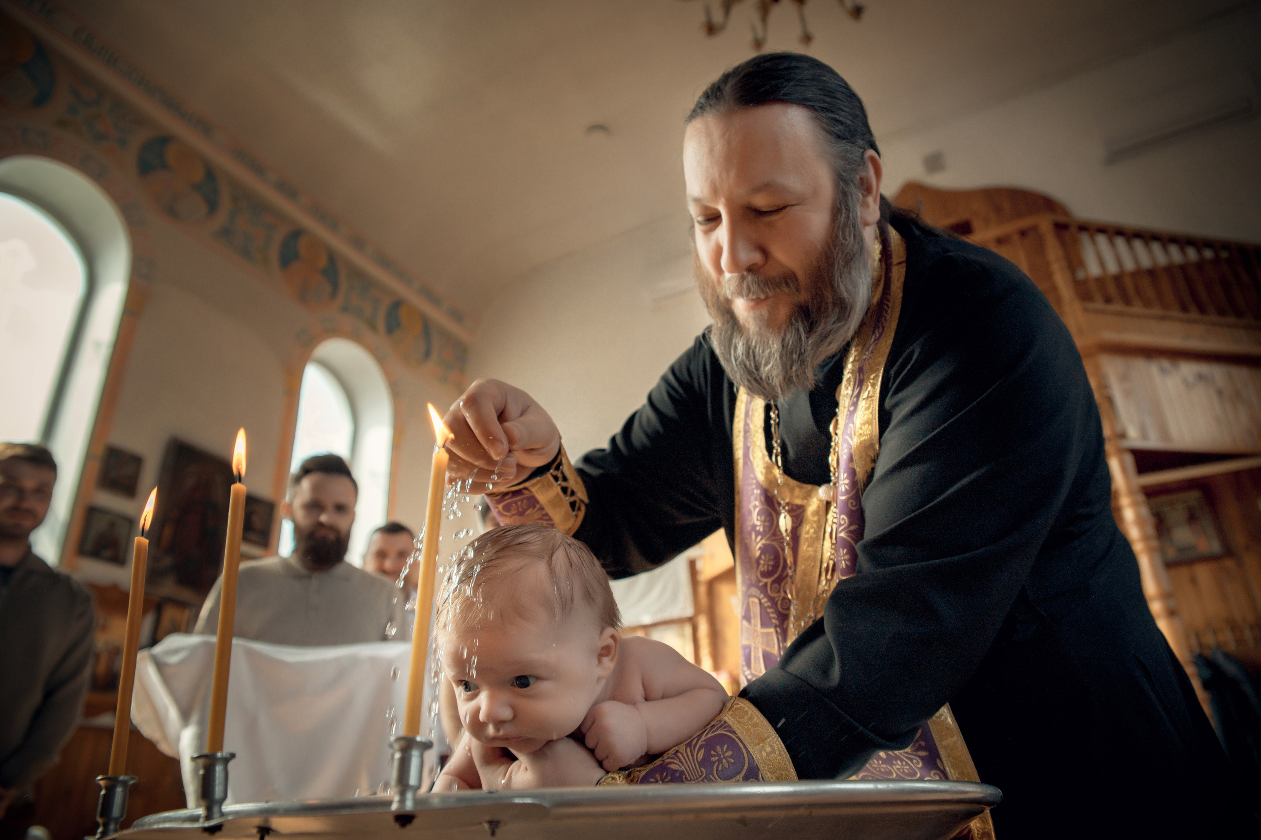 Таинство Крещения Александра. Храм Николая Чудотворца г. Краснослободск. Церковный, семейный и репортажный фотограф Волгоград, Волжский