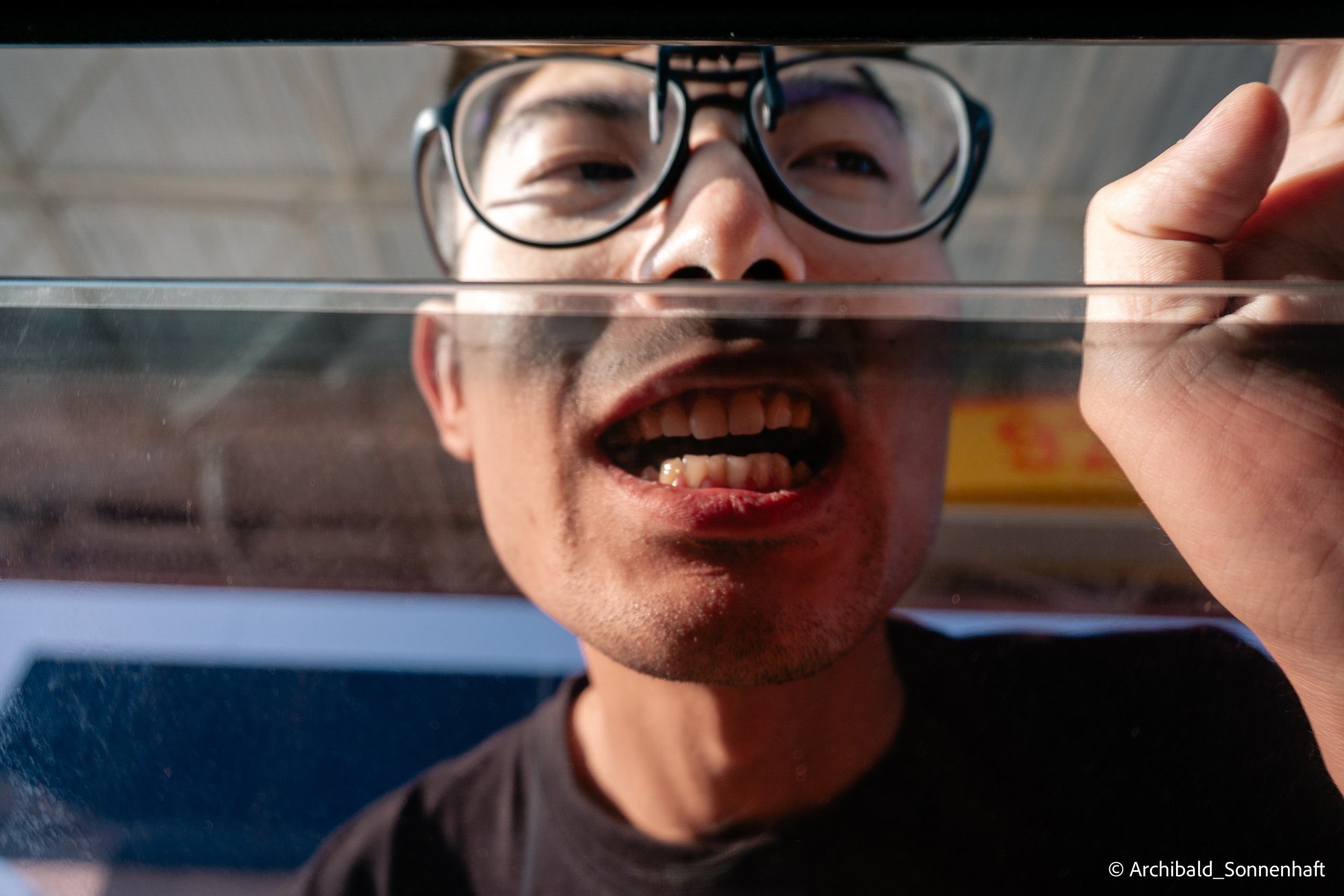 Auto-trip to Datong, Camp. Photographer in Guangzhou, China. Archibald Sonnenhaft