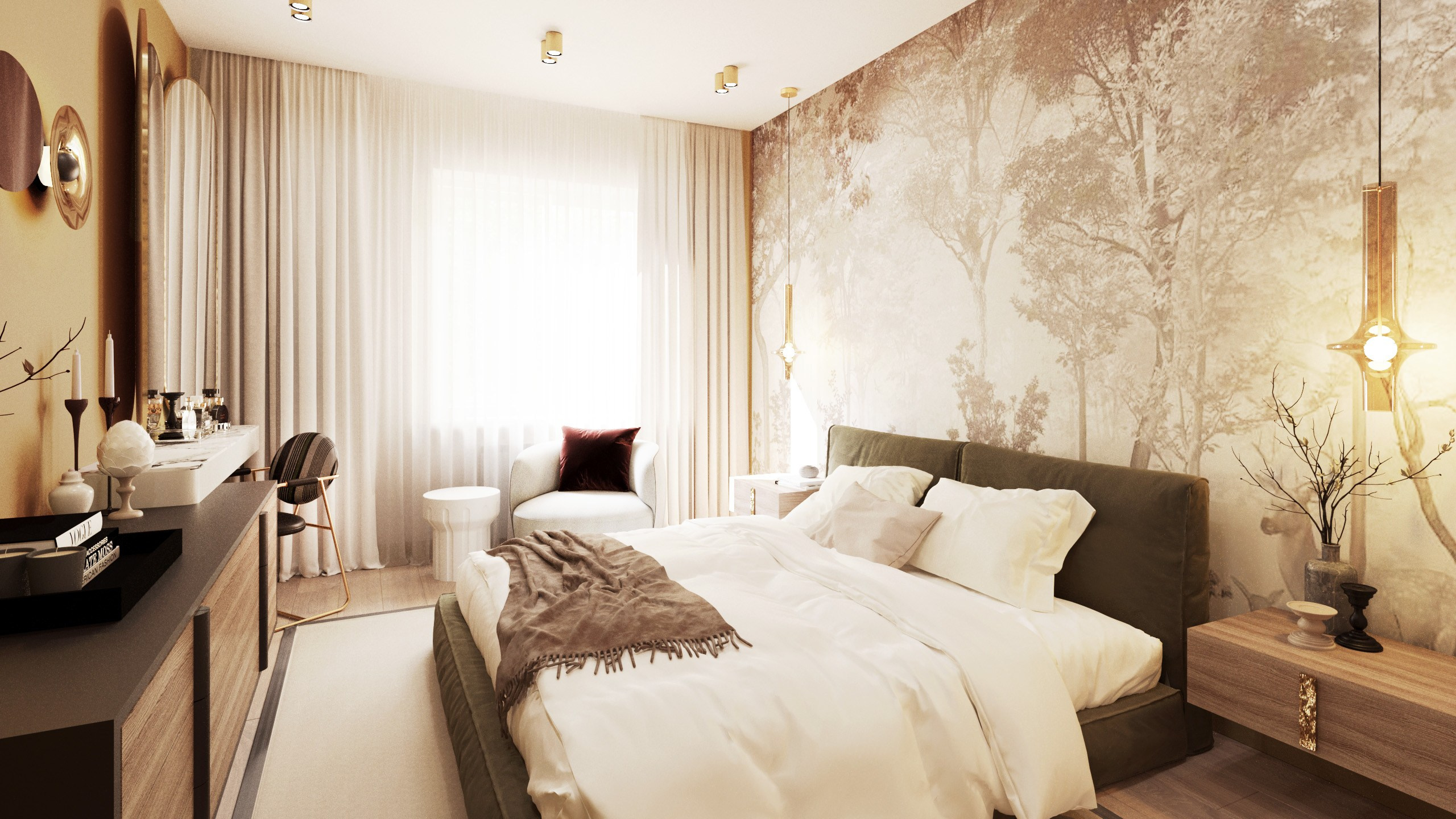 Терракотовый интерьер в Красноярске. Интерьерный дизайнер и художник. Локация в г. Екатеринбурге беру проекты в разных странах