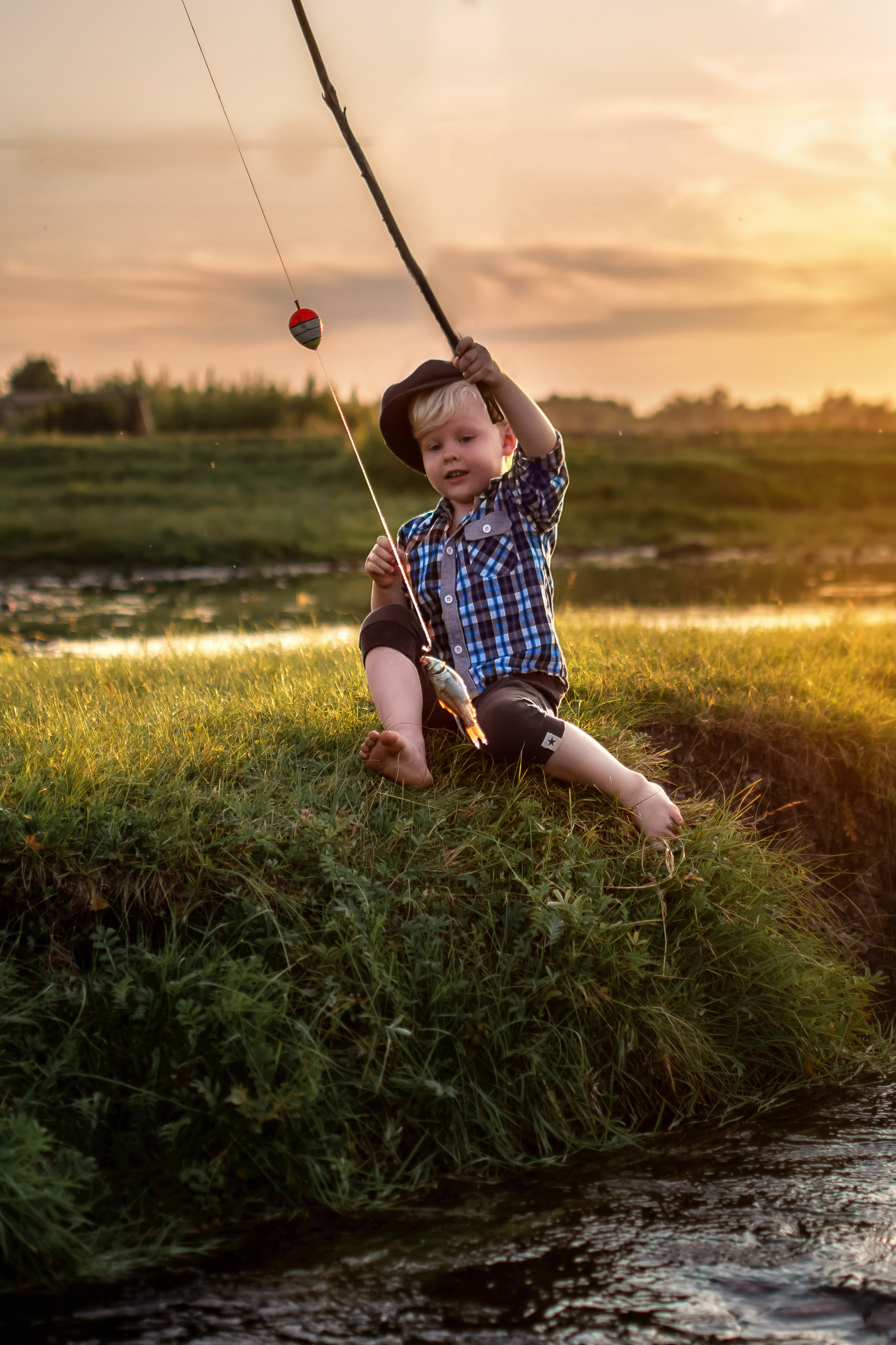 Маленький рыбак. Детский и семейный фотограф в Красноярске Юлия Бирюкова