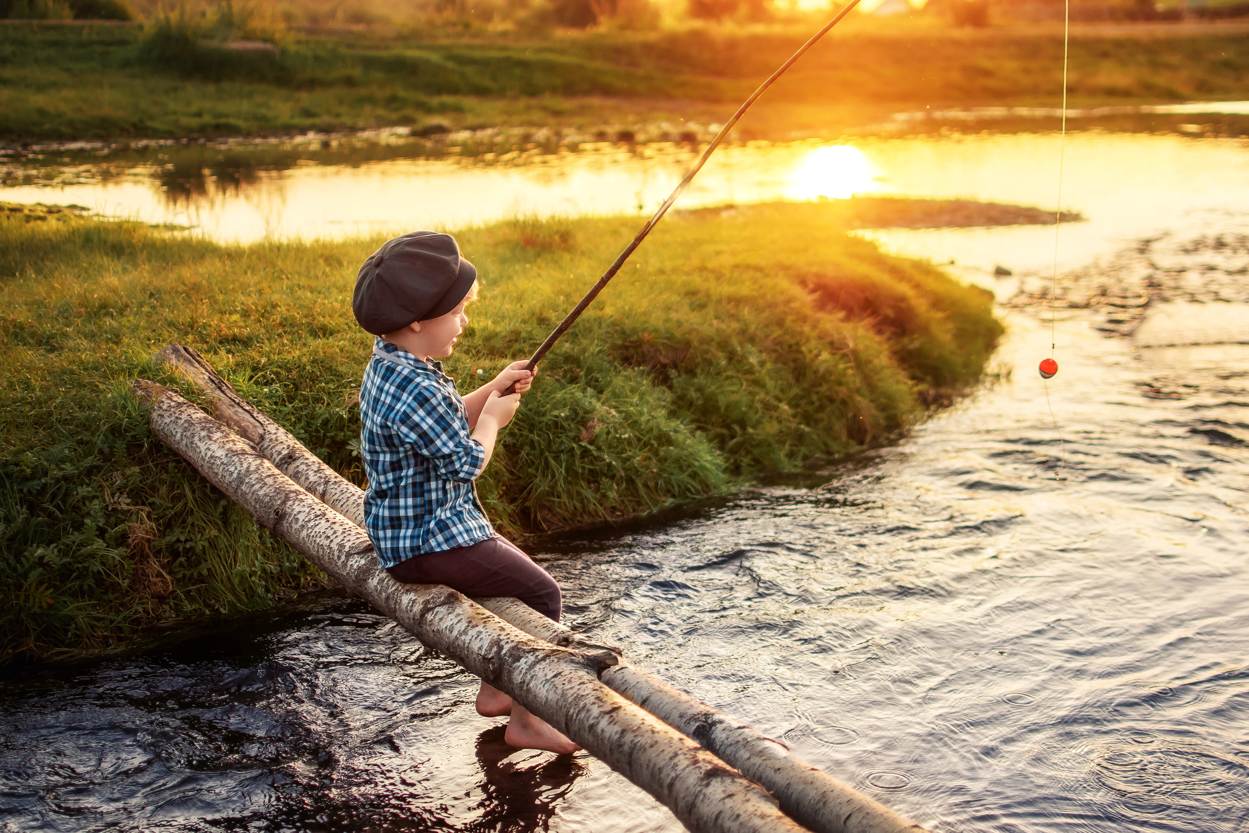 Маленький рыбак. Детский и семейный фотограф в Красноярске Юлия Бирюкова