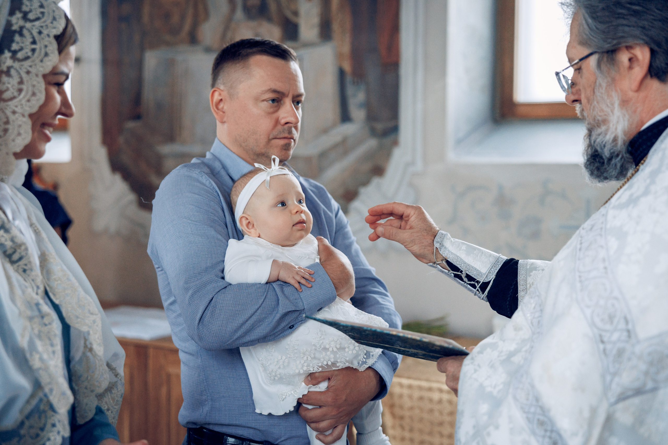 Крещение в Елоховском Богоявленном соборе. Профессиональный фотограф в Москве и Мо Мария Шантарёва