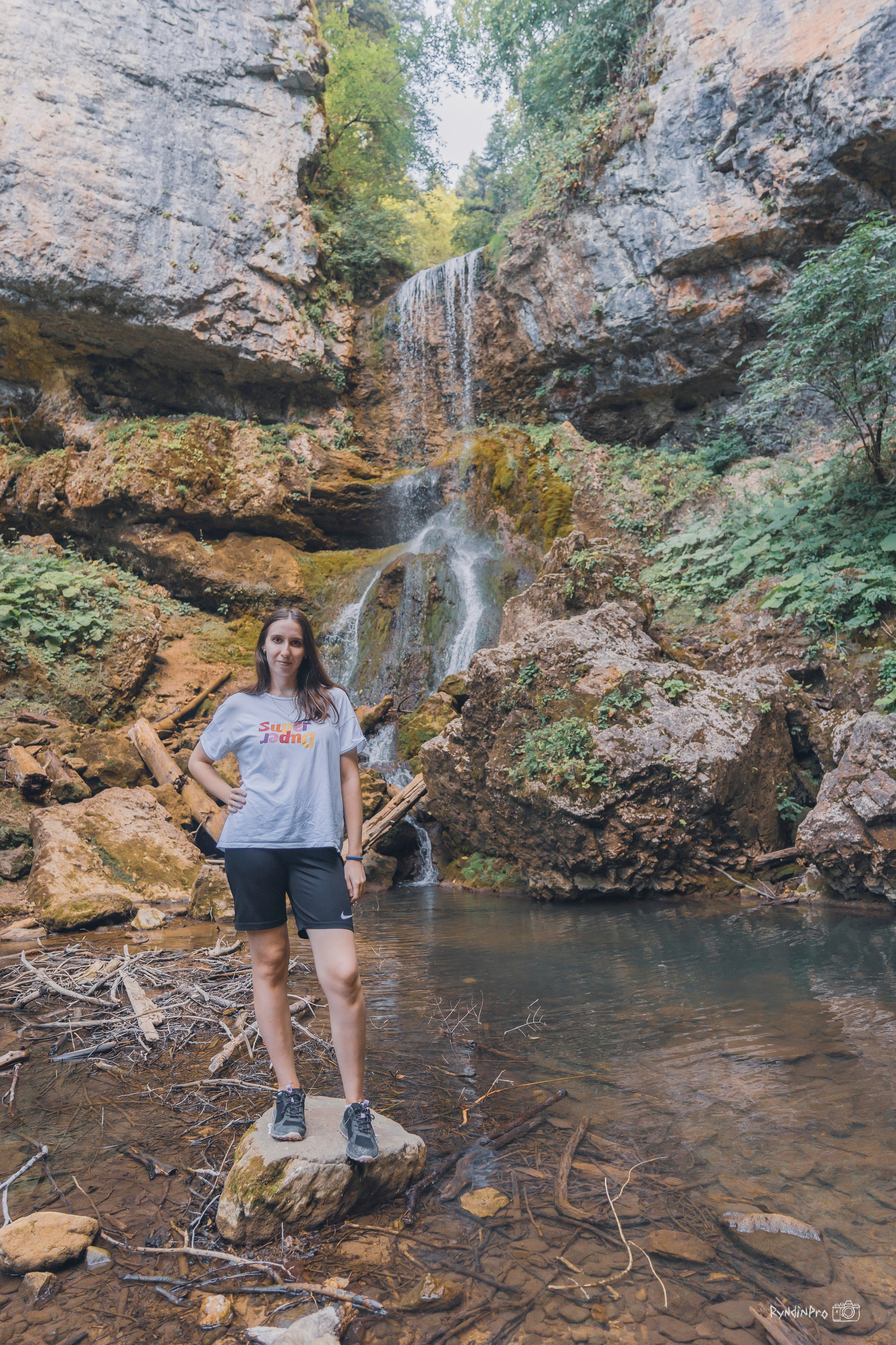 Поход на Орлиную полку + Университетский водопад с командой Мадьяр 15.08.24. Репортажный фотограф в Краснодаре Рындин Дмитрий