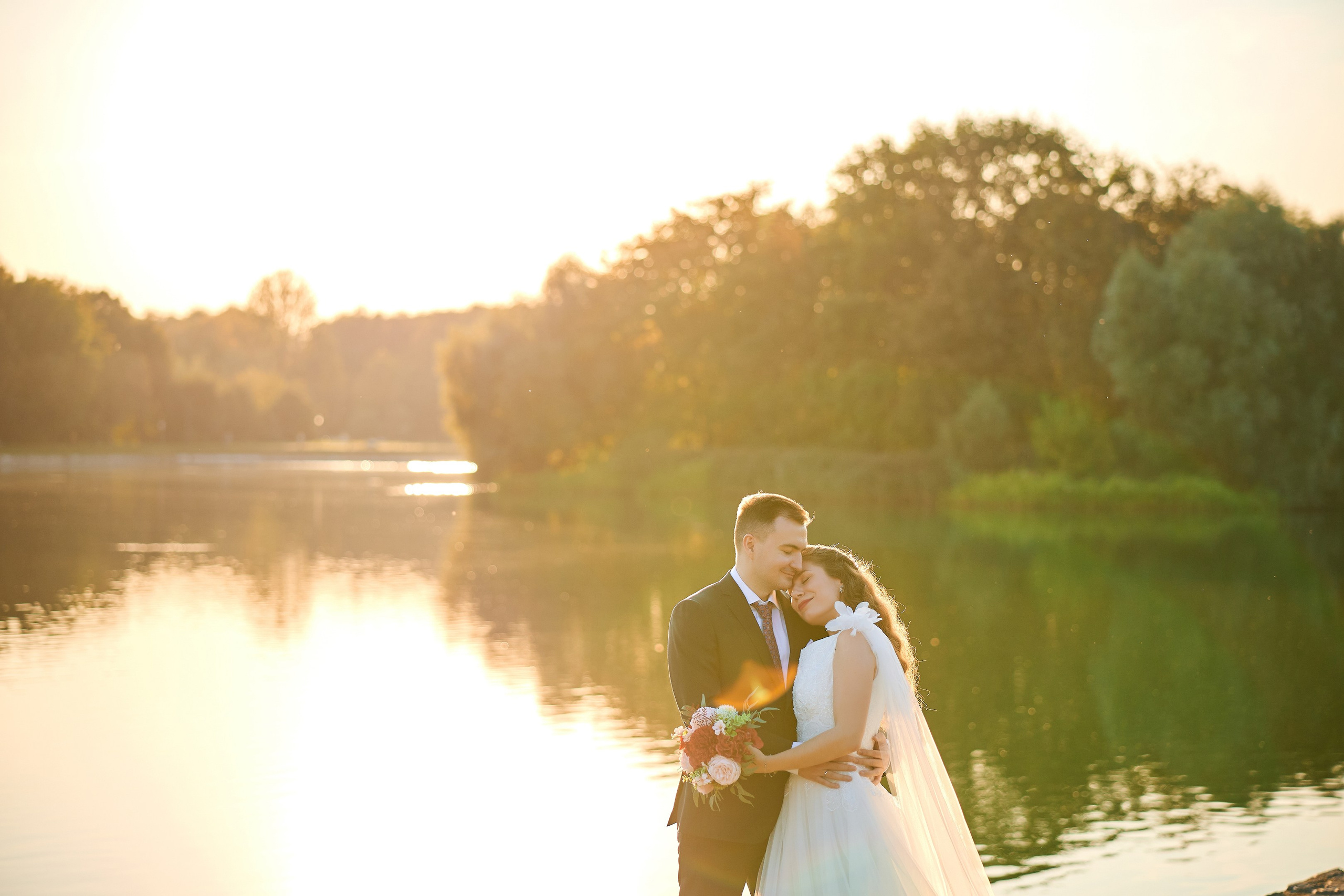 Свадебная фотосессия в Кусково. Свадебный фотограф Сергей Колбинский