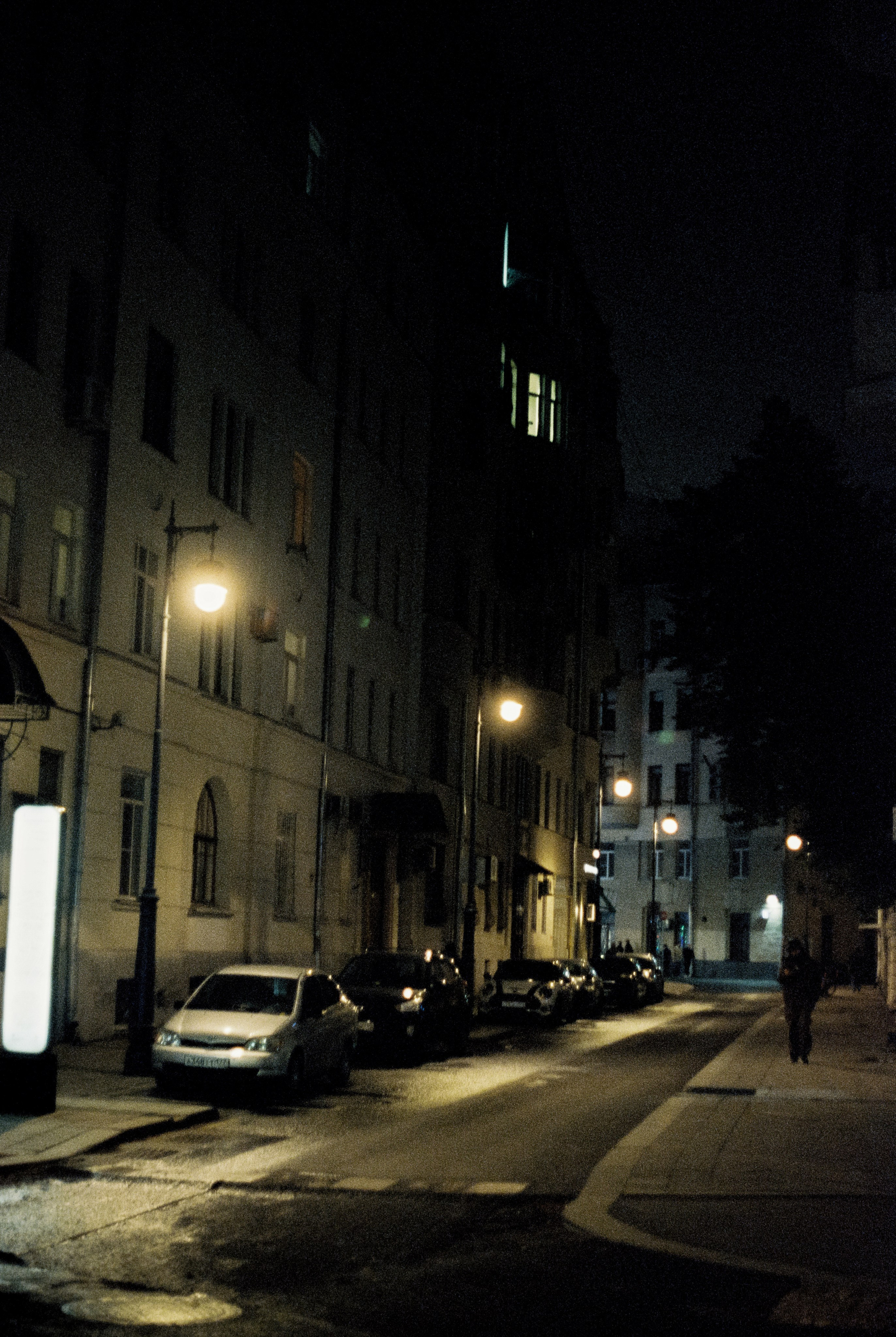 Москва вечером на пленку  Kodak Vision 3 500T