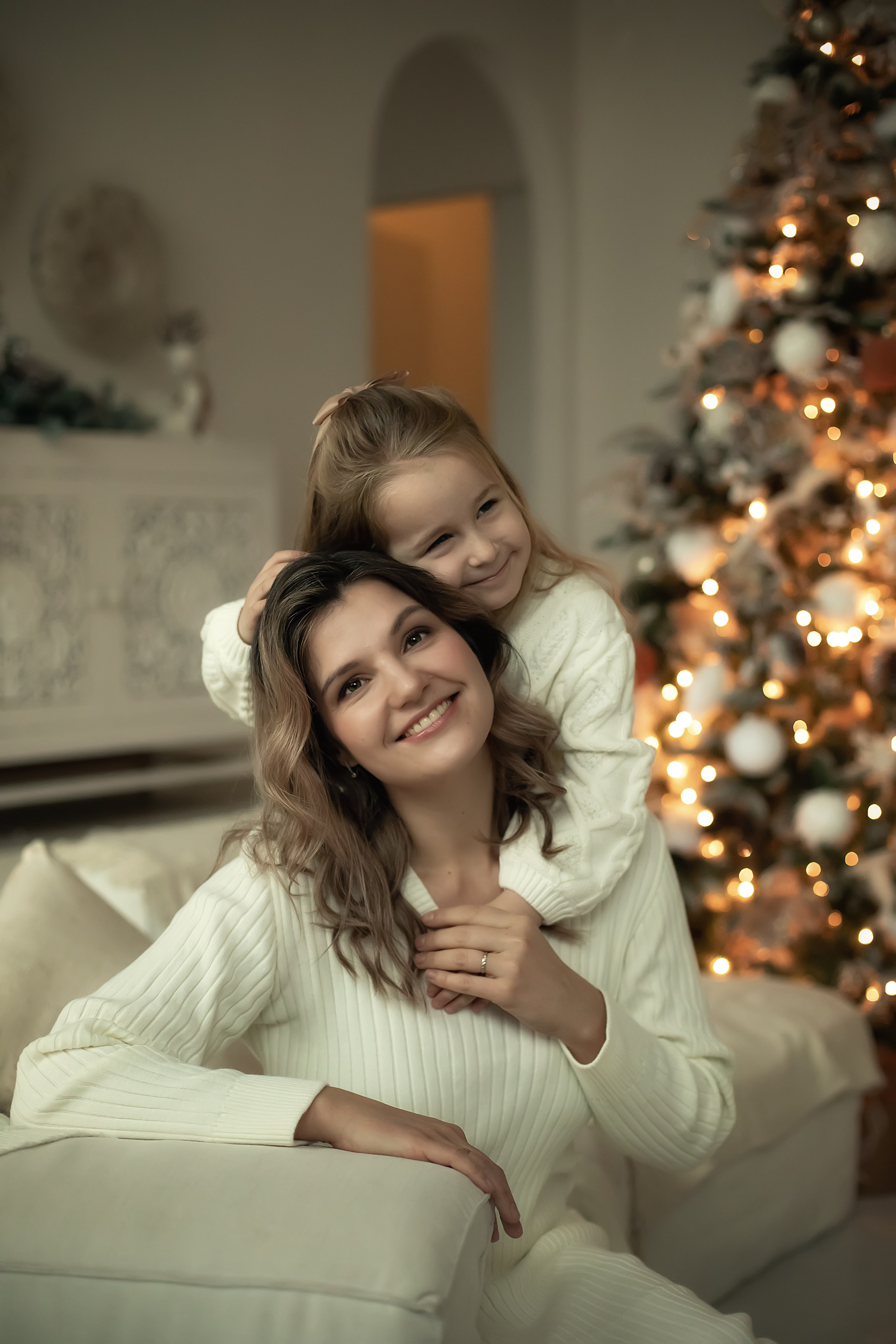 Новогодняя семейная съемка в студии. ФОТОГРАФ