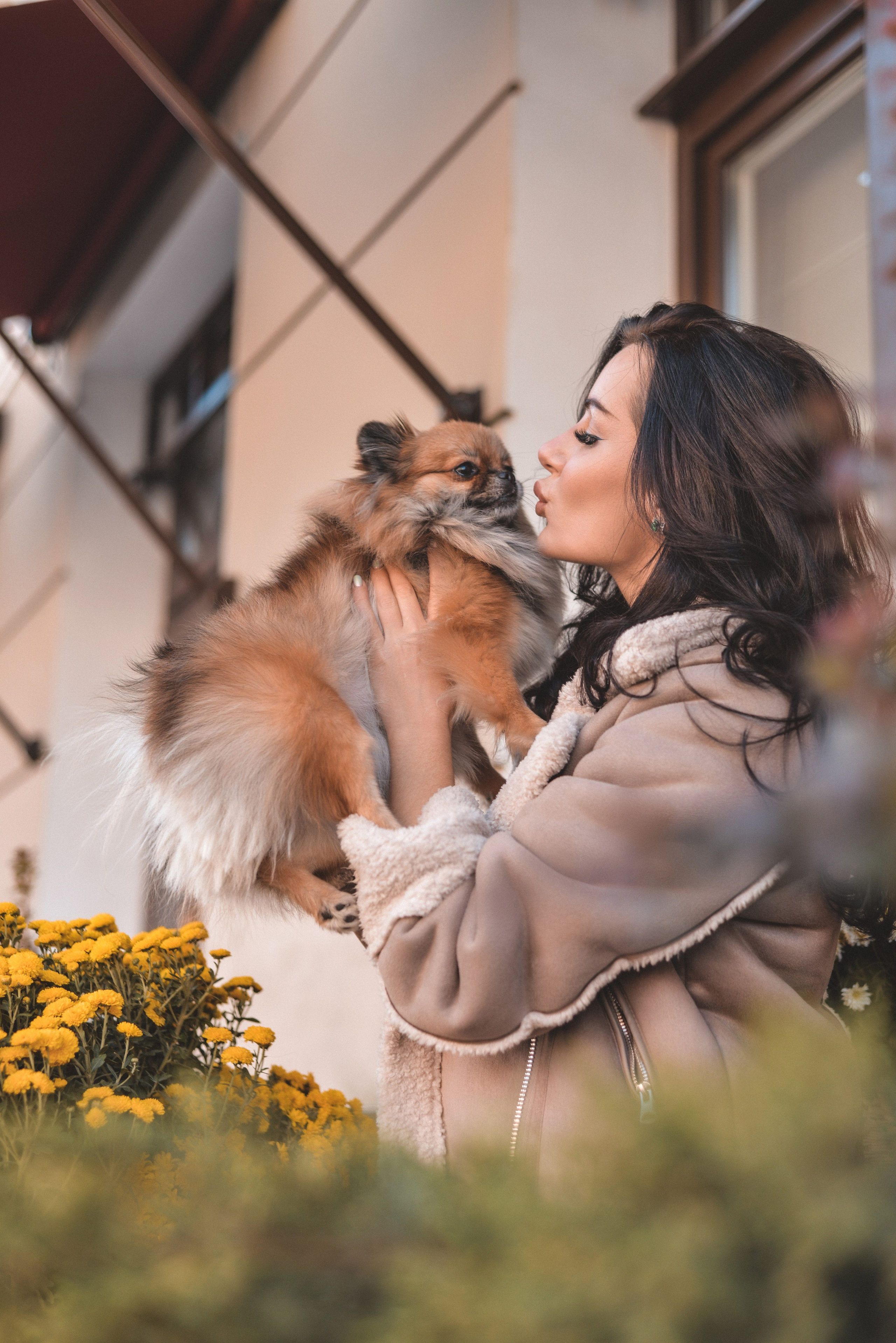 Алина с Кнопкой прогулка. Семейный и свадебный фотограф Галина Абакумова, фотосессии в Белгороде
