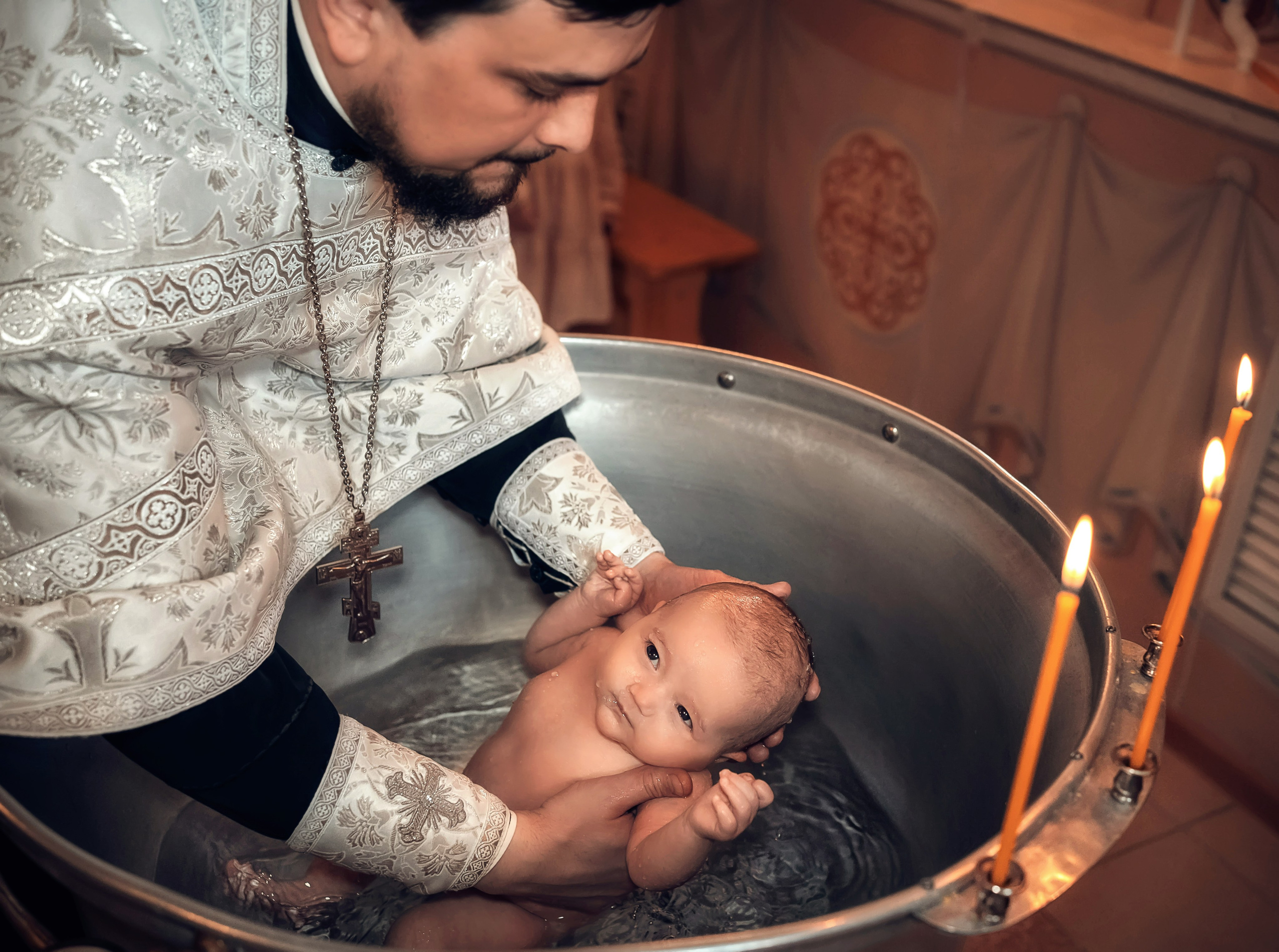 Крещение в Покровском (Феодосиевском) храме г. Тула. Церковный фотограф Севастополь