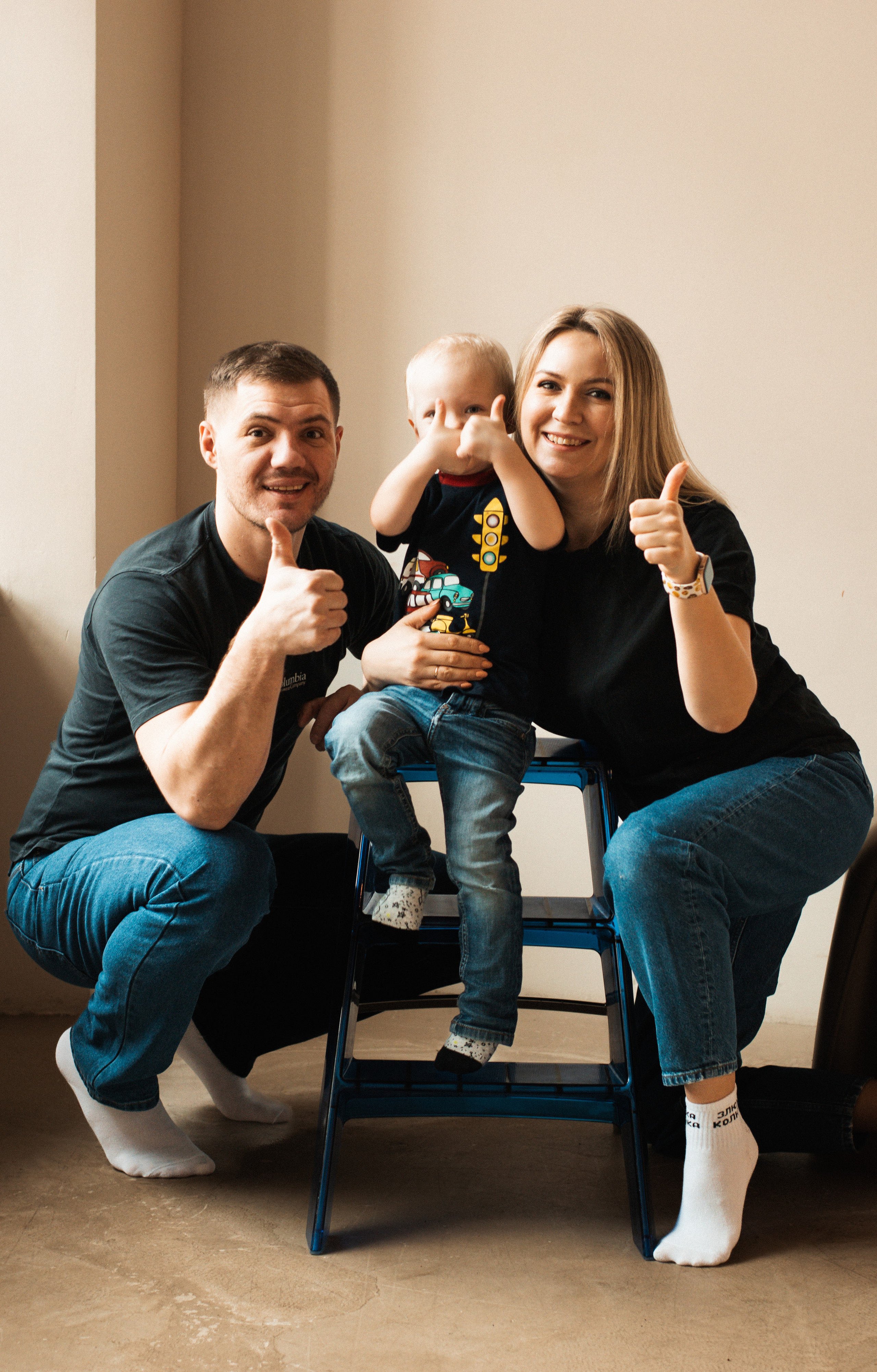 Семейная съемка. Алёна, Вадим и малыш Рома. Фотограф СПб Е.Эванс